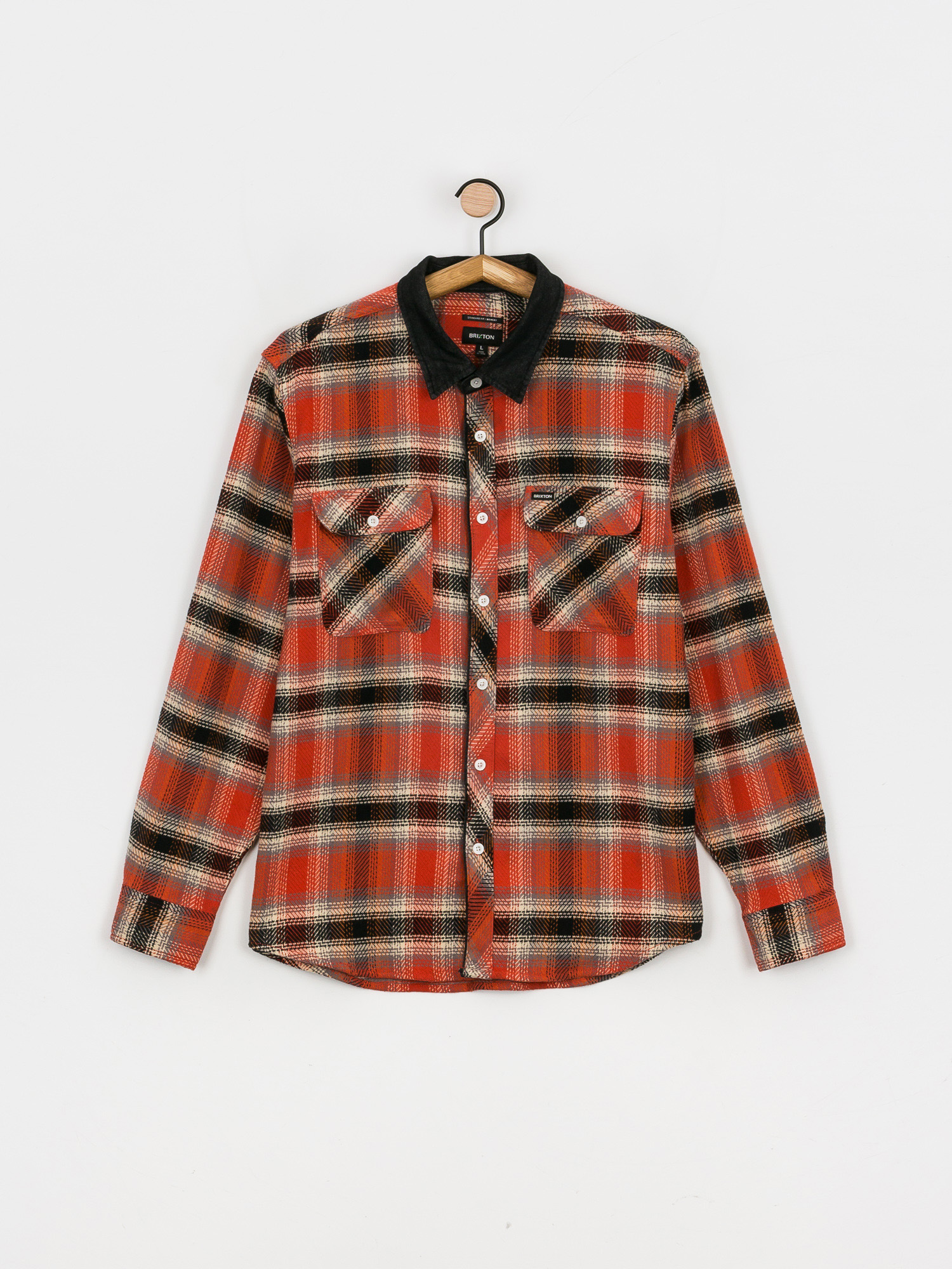 Koszula Brixton Bowery Stretch X Flannel Ls (phoenix orange)