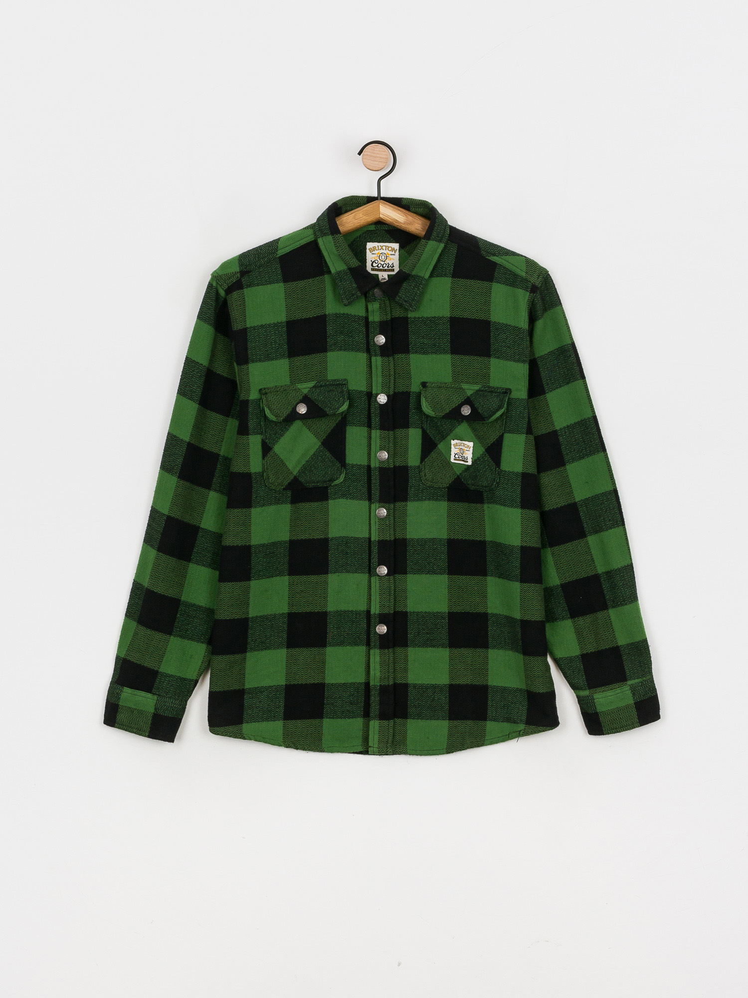 Koszula Brixton Coors Pow Bowery Flannel Ls (pine green)