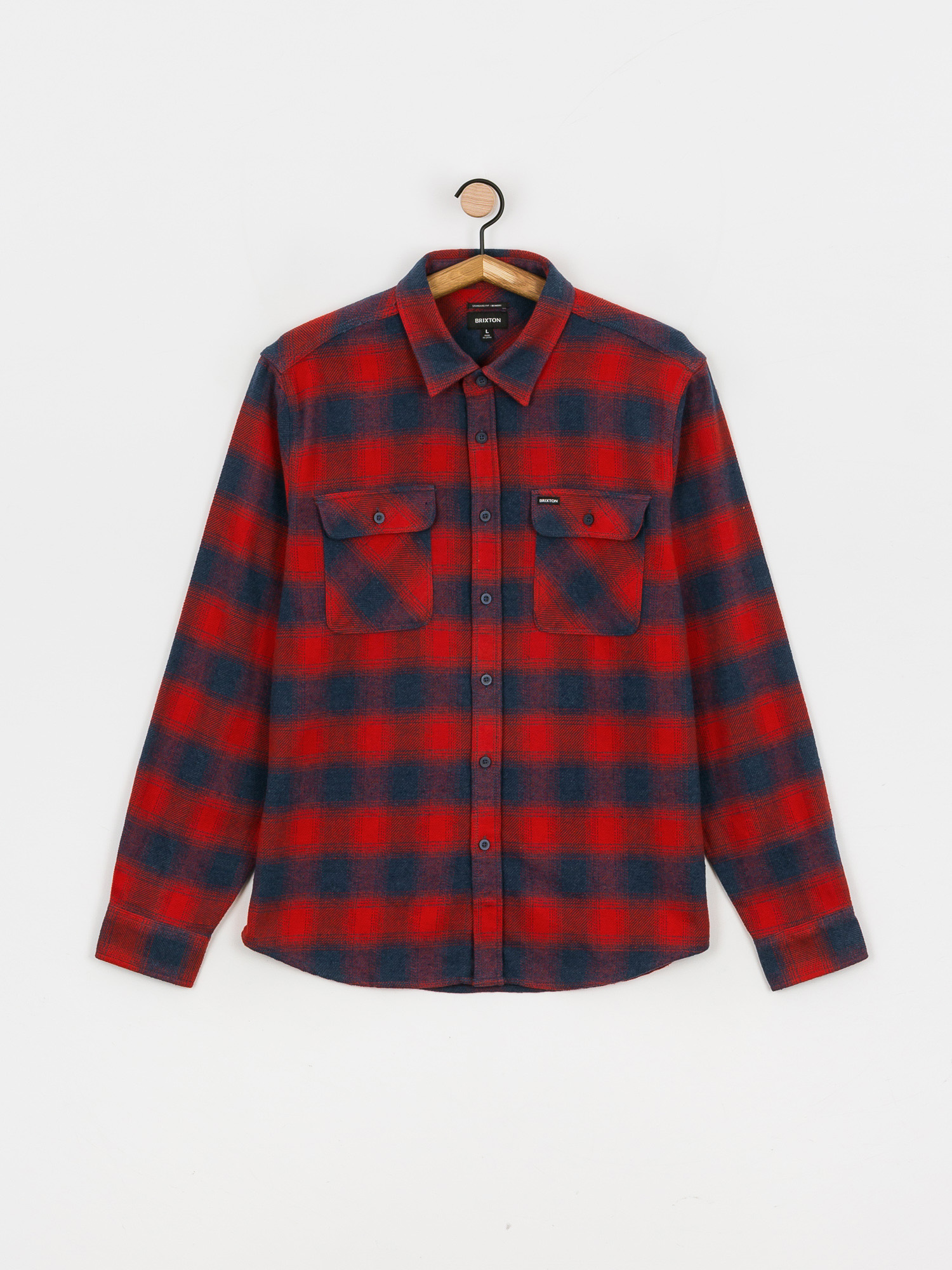 Koszula Brixton Bowery Flannel Ls (aurora red)