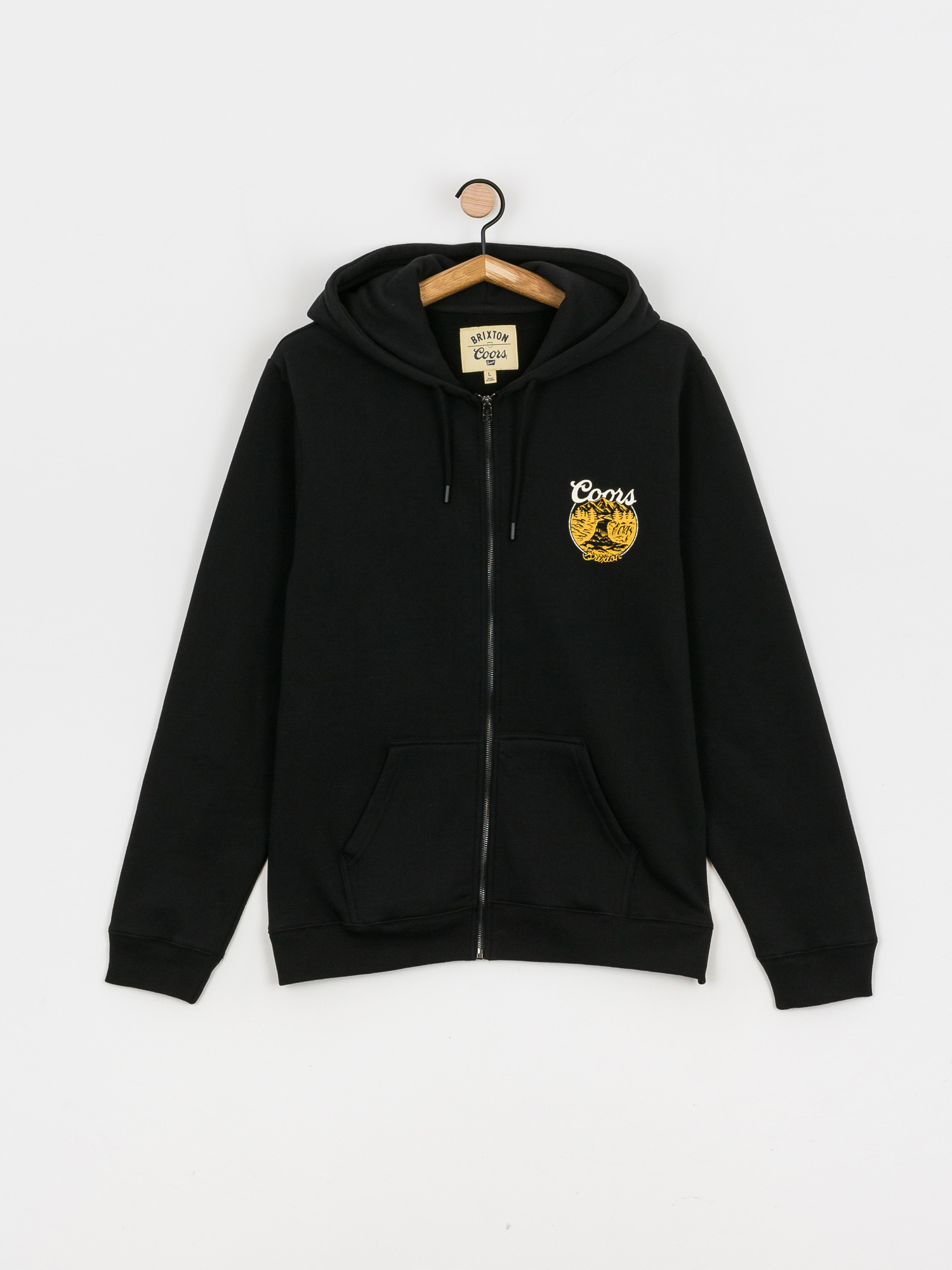 Bluza z kapturem Brixton Coors Rocky Full Zip (black)