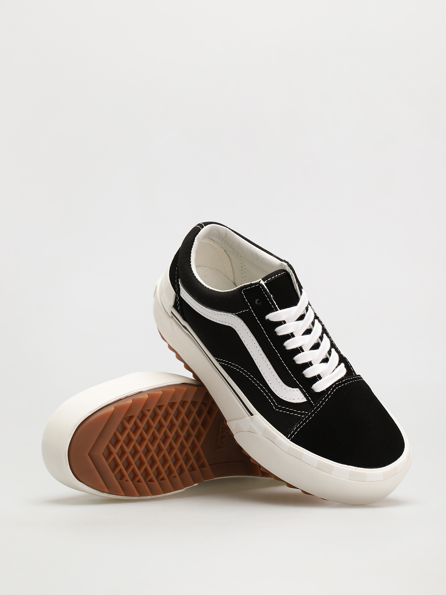 Buty Vans Old Skool Stacked (suede/canvas/black/blanc de blanc)