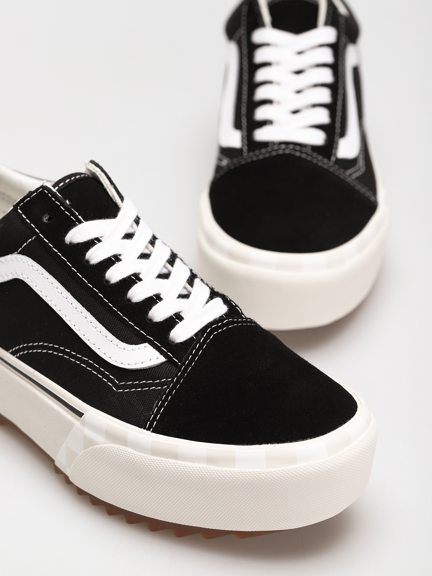 Buty Vans Old Skool Stacked (suede/canvas/black/blanc de blanc)