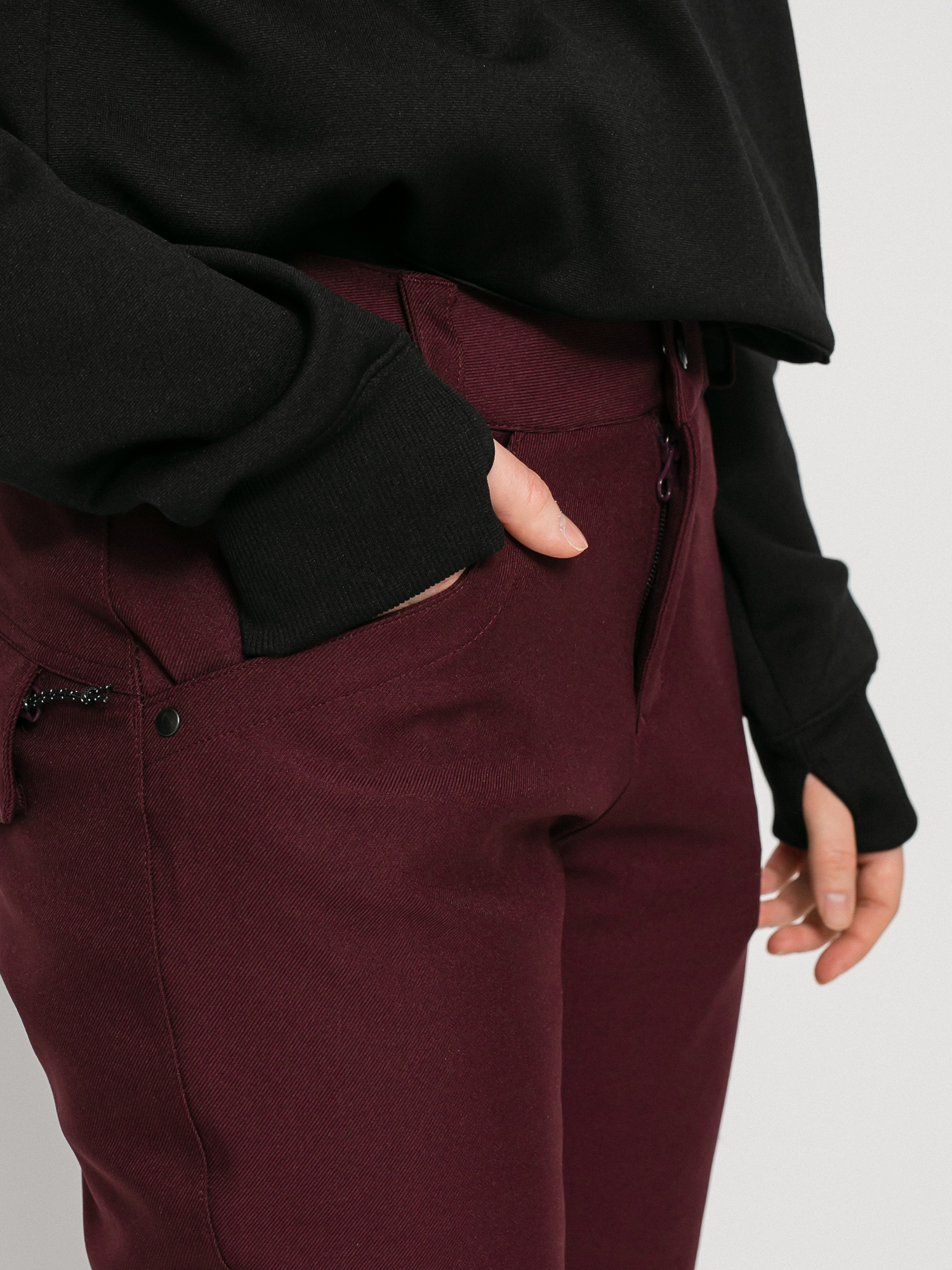 Damskie Spodnie snowboardowe Volcom Grail 3D Stretch (merlot)