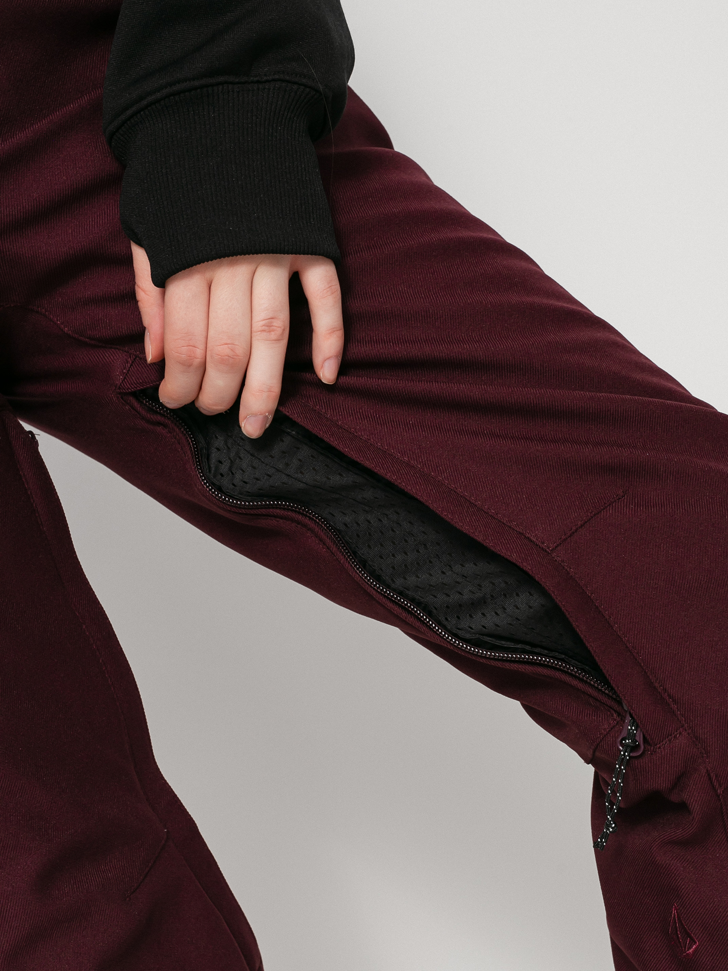 Damskie Spodnie snowboardowe Volcom Grail 3D Stretch (merlot)