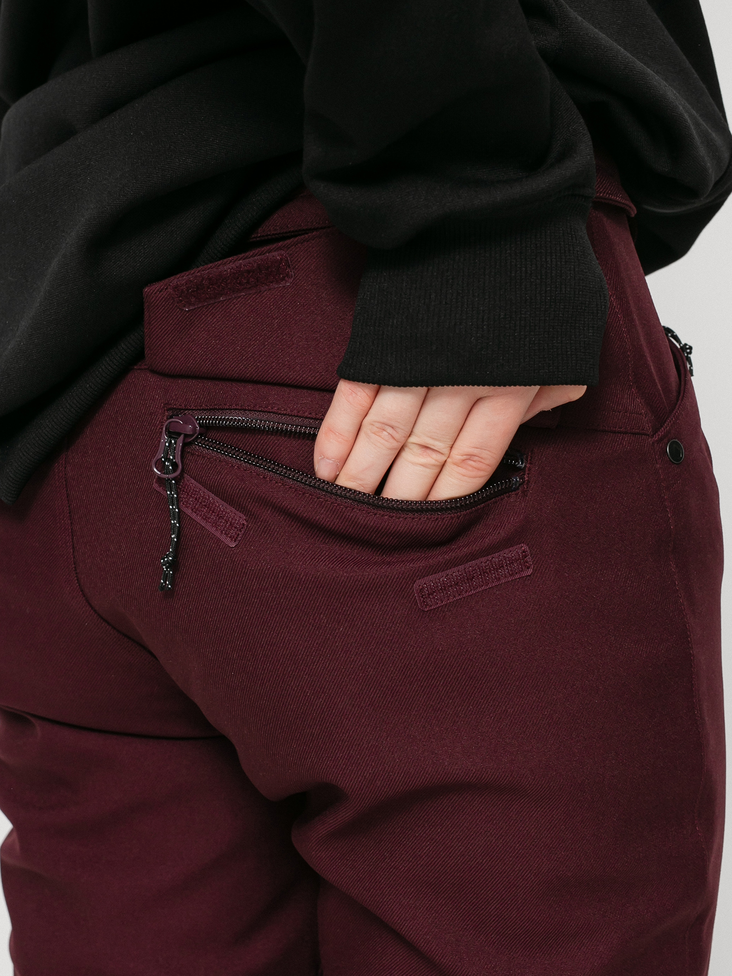 Damskie Spodnie snowboardowe Volcom Grail 3D Stretch (merlot)