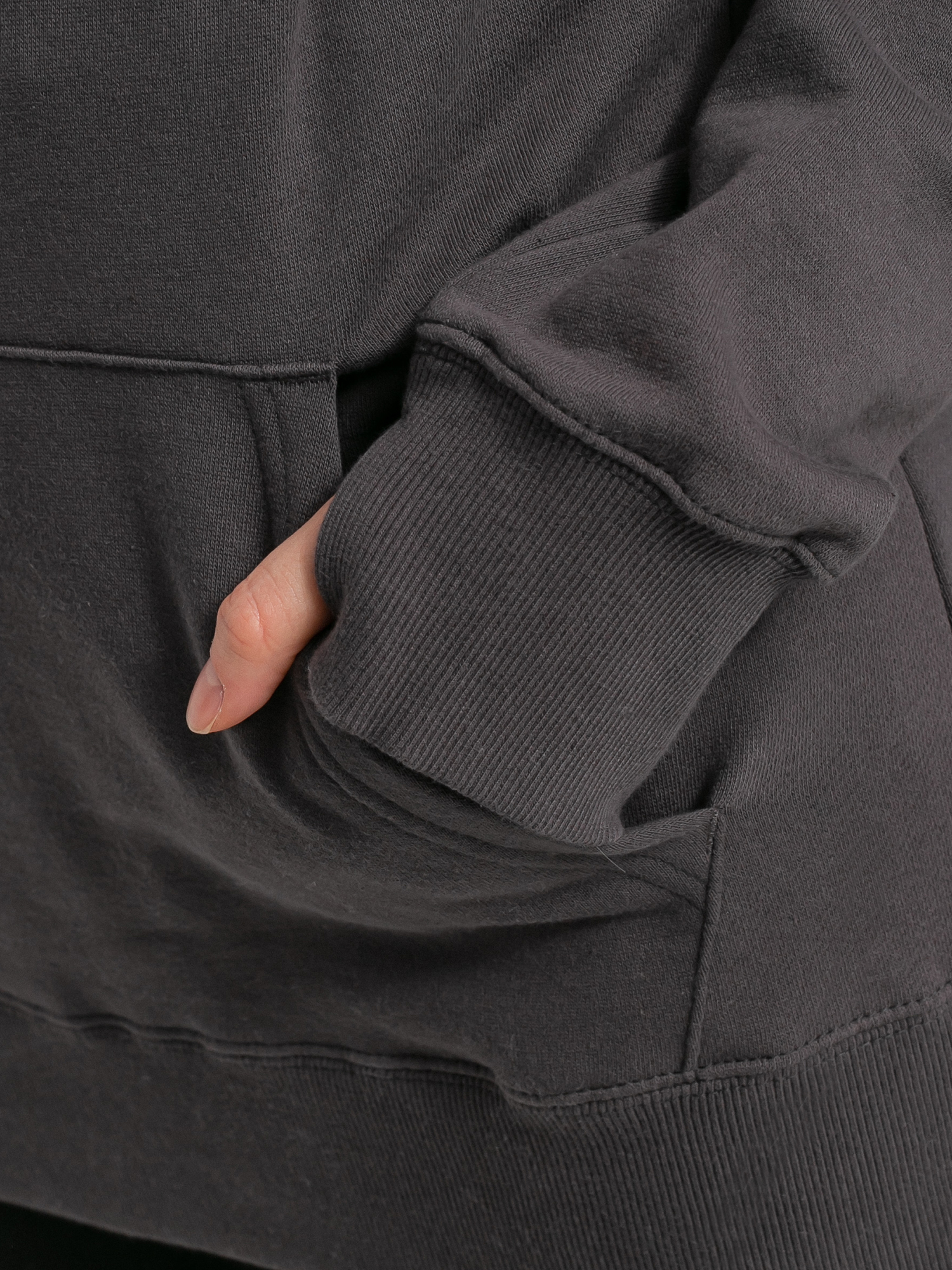 Bluza z kapturem Volcom Costus HD Wmn (dark grey)
