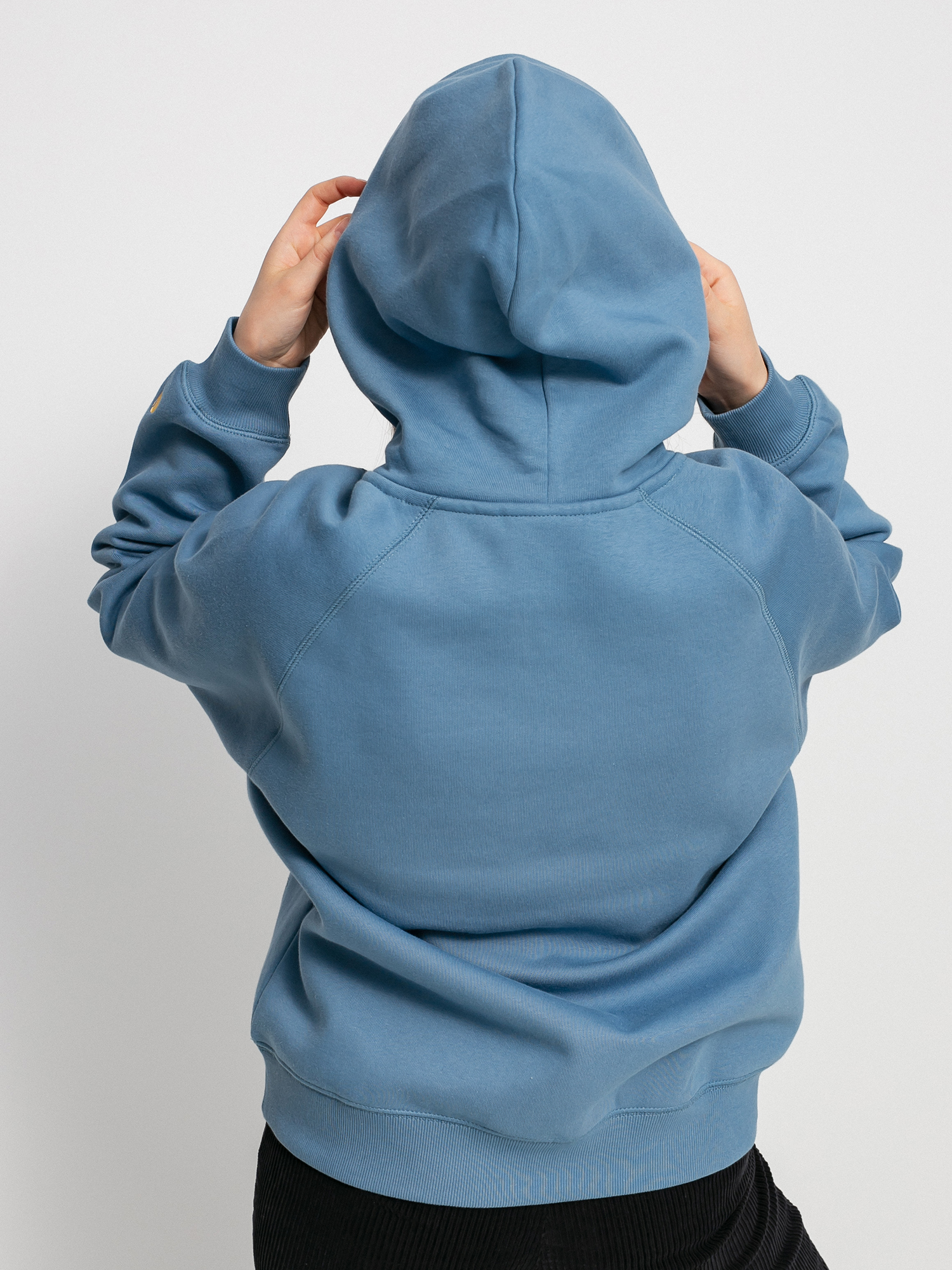 Bluza z kapturem Carhartt WIP Chase HD Wmn (icy water/gold)