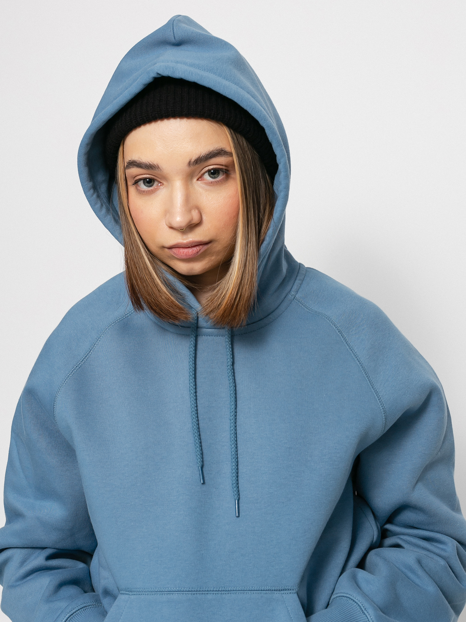 Bluza z kapturem Carhartt WIP Chase HD Wmn (icy water/gold)