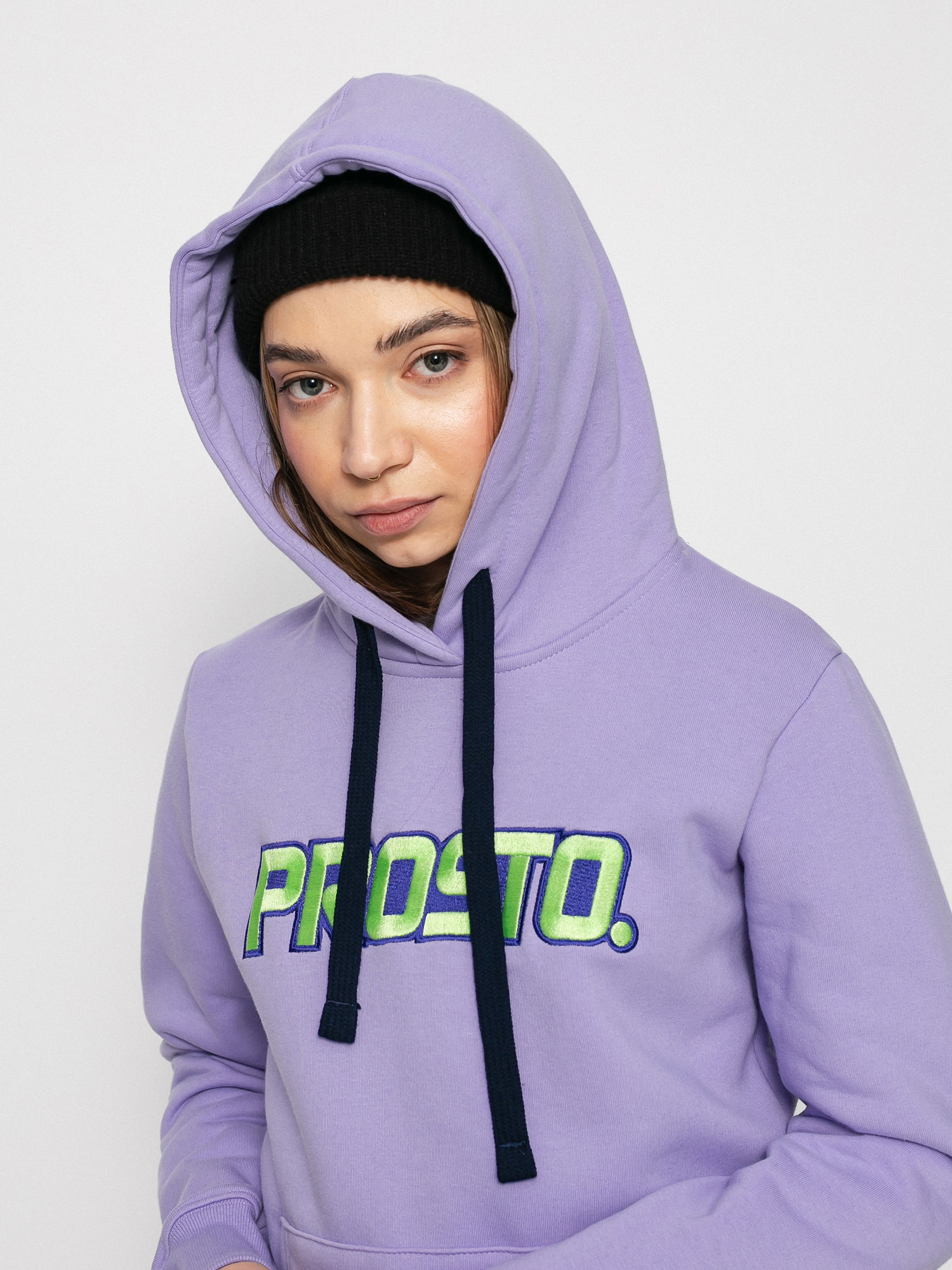 Bluza z kapturem Prosto Apfie HD Wmn (violet)