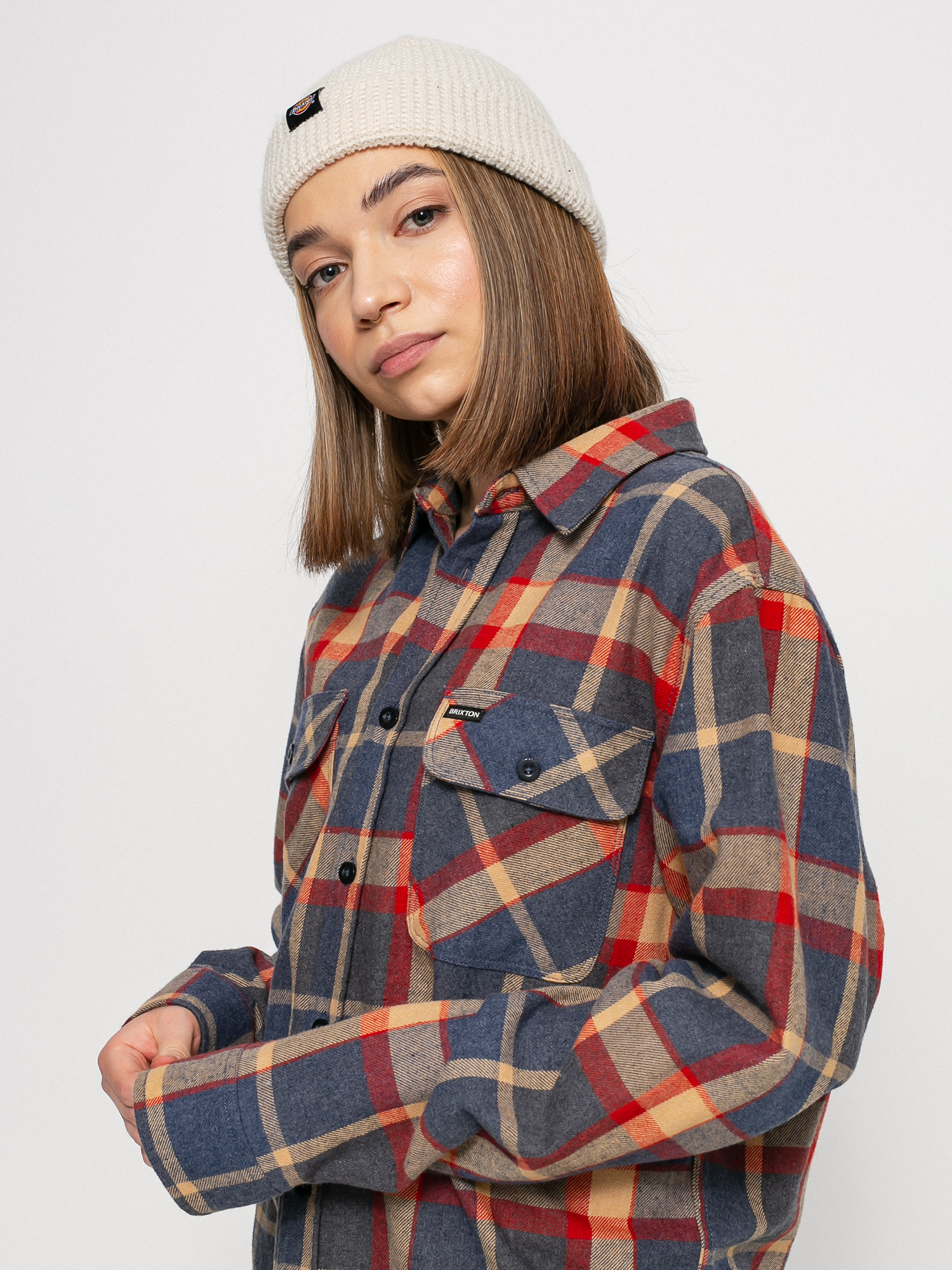 Koszula Brixton Bowery Flannel (blue/red)
