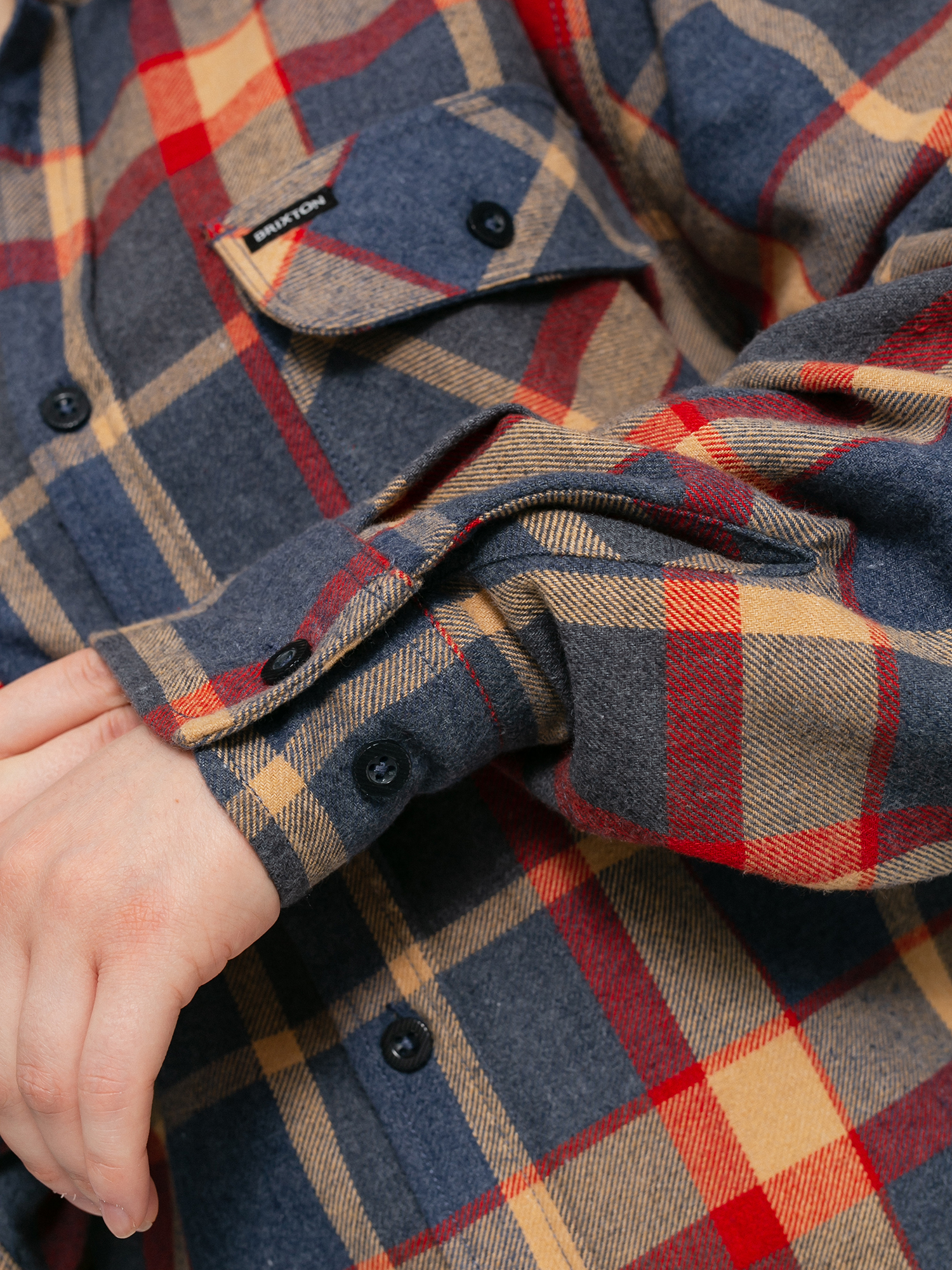 Koszula Brixton Bowery Flannel (blue/red)