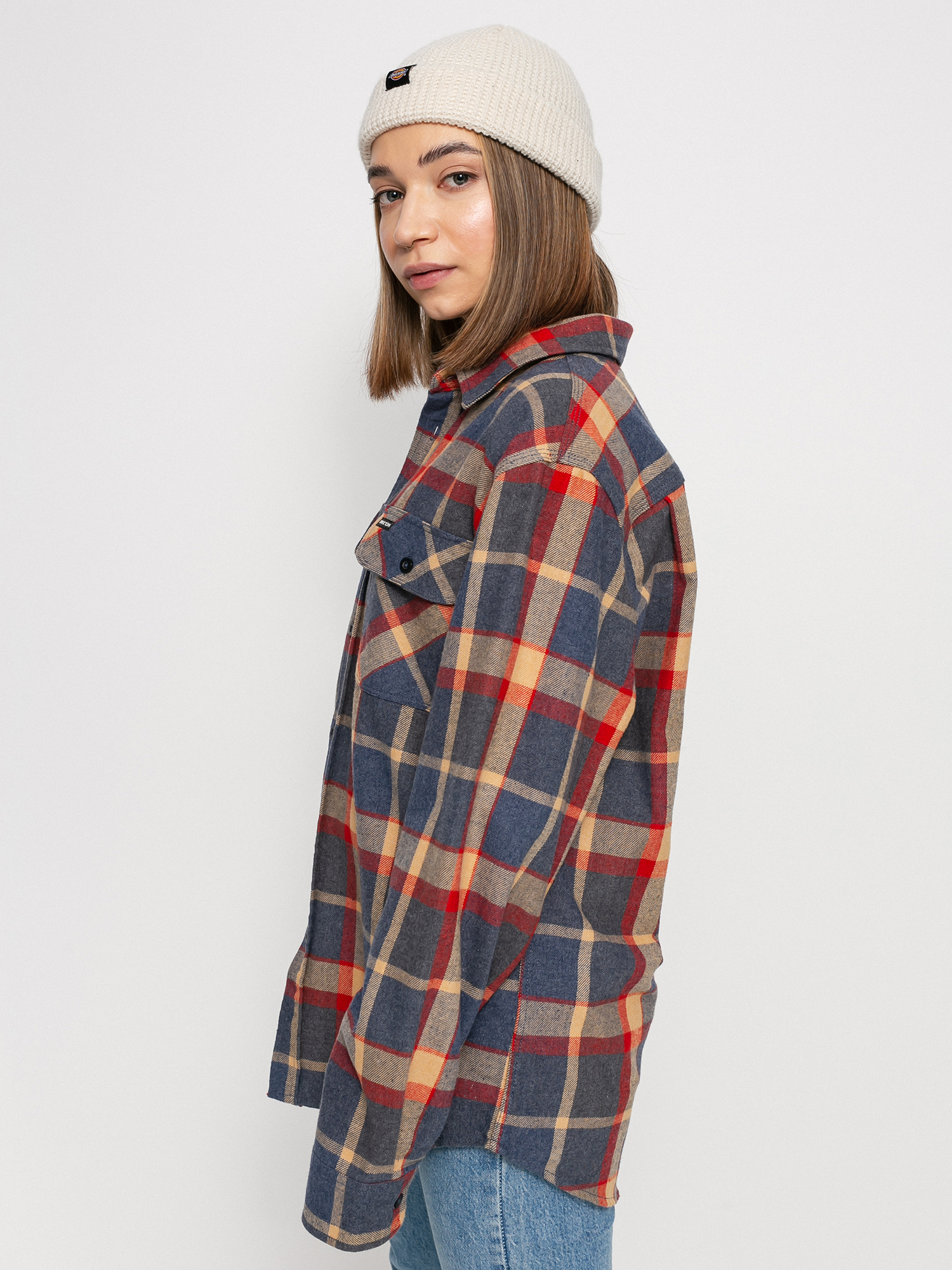 Koszula Brixton Bowery Flannel (blue/red)