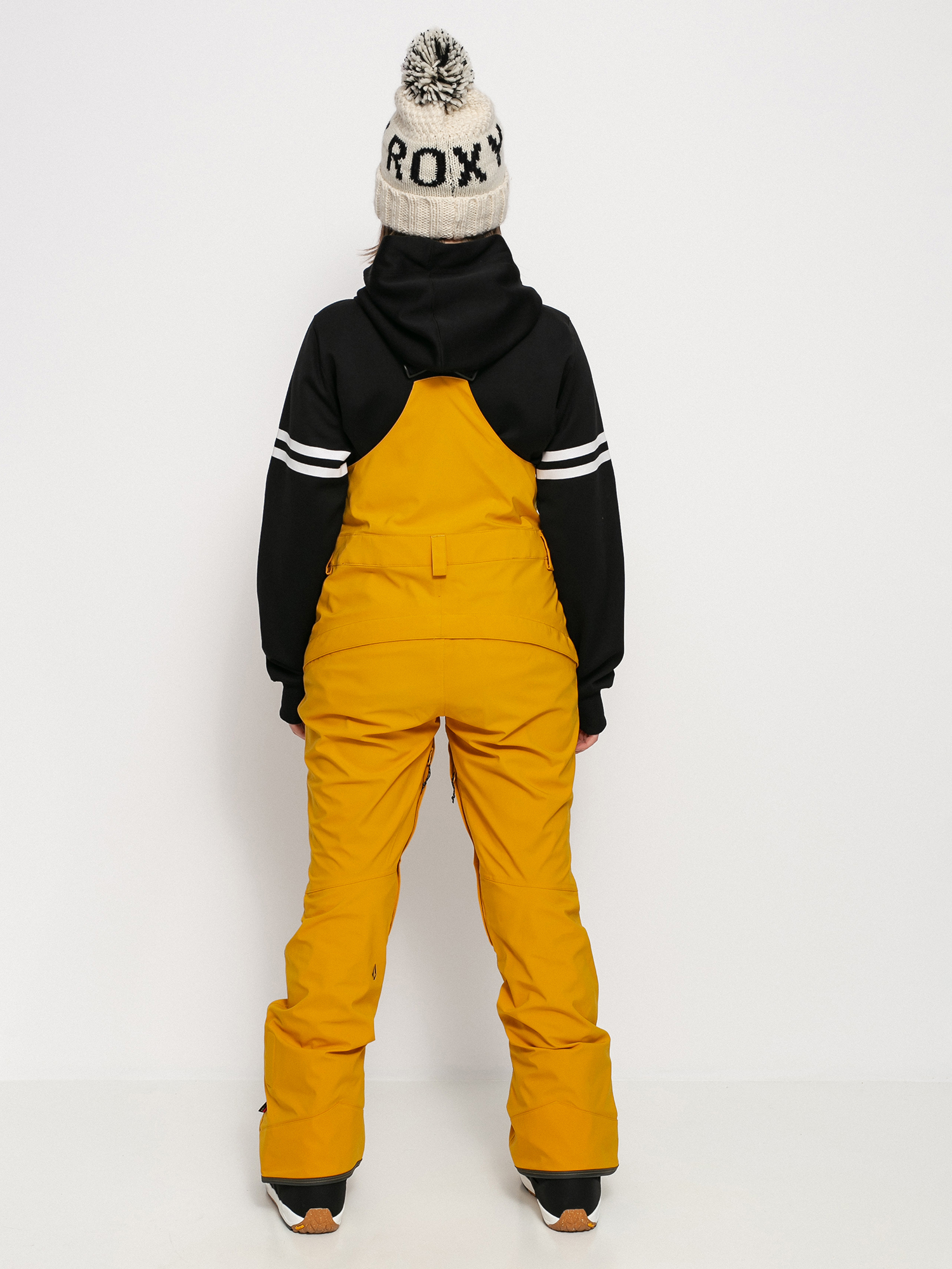 Damskie Spodnie snowboardowe Volcom Elm Stretch Gore Bib Overall (resin gold)