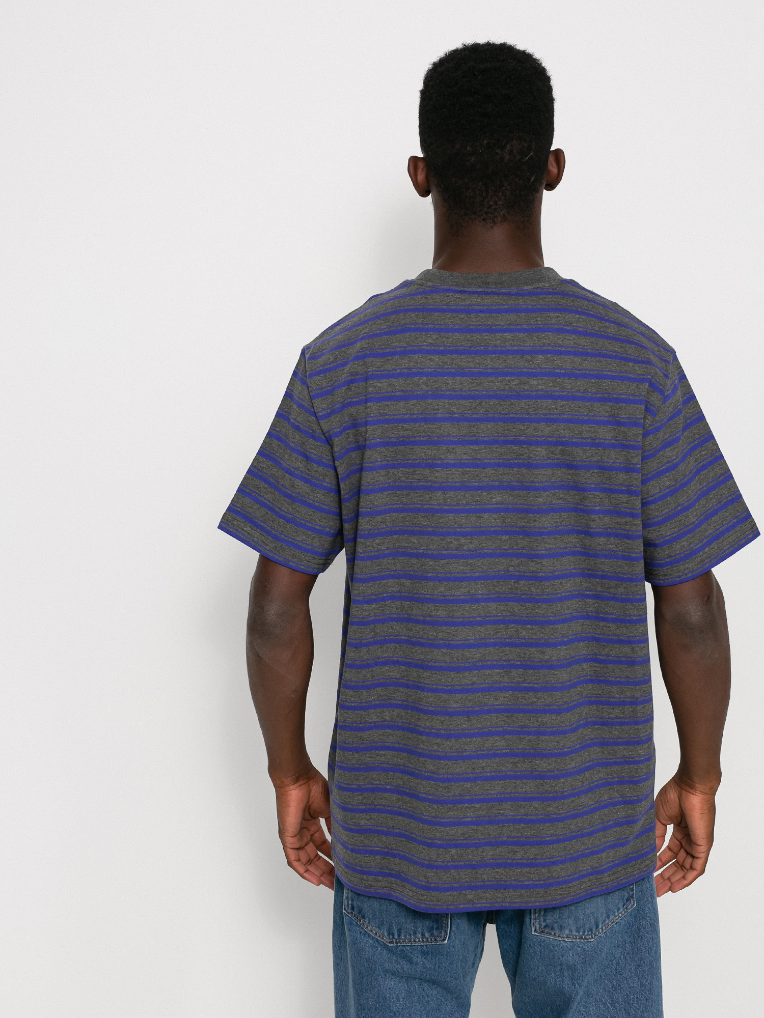 T-shirt Carhartt WIP Gleeson (gleeson stripe/razzmic/stormcloud heather)