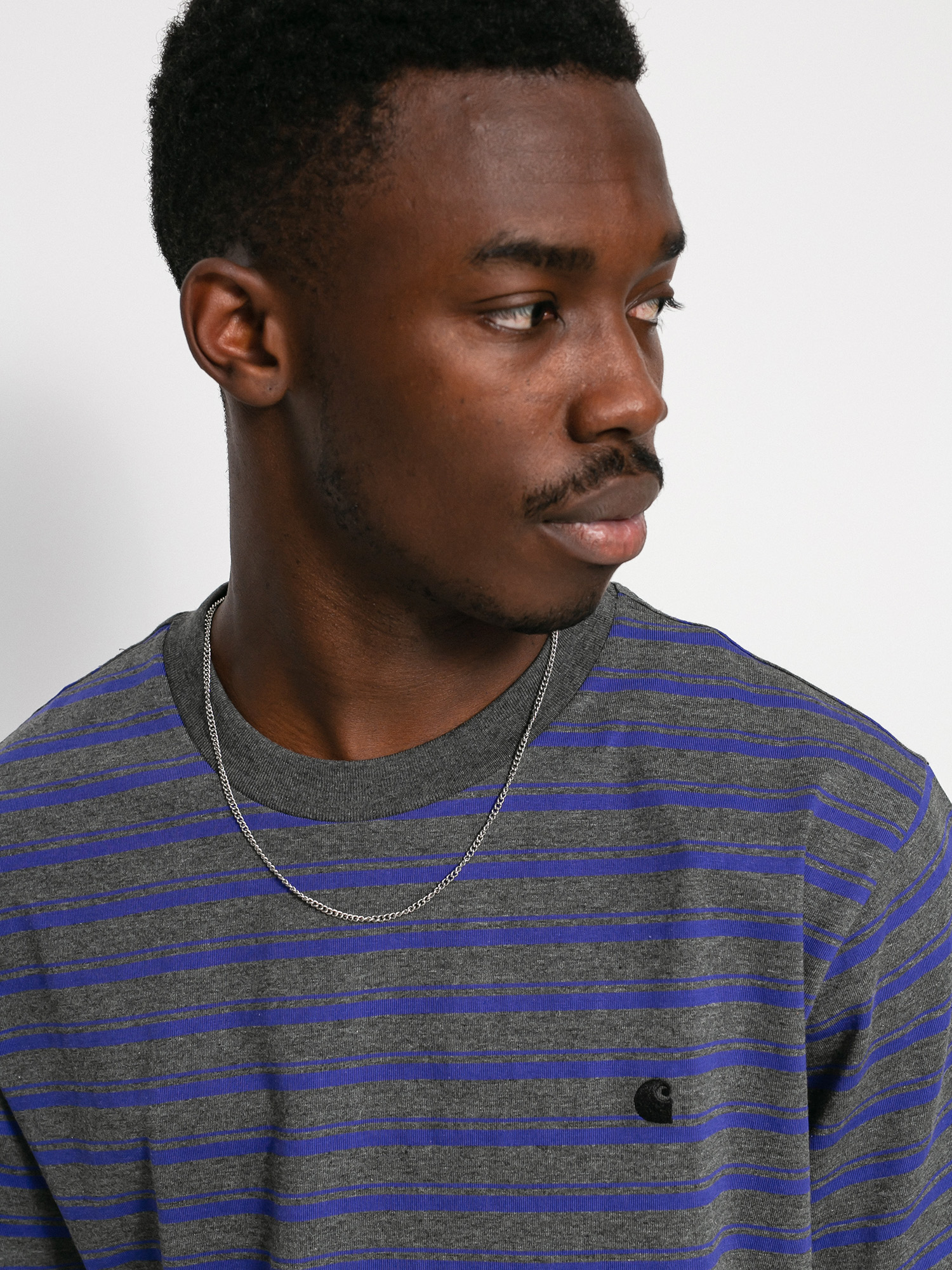 T-shirt Carhartt WIP Gleeson (gleeson stripe/razzmic/stormcloud heather)