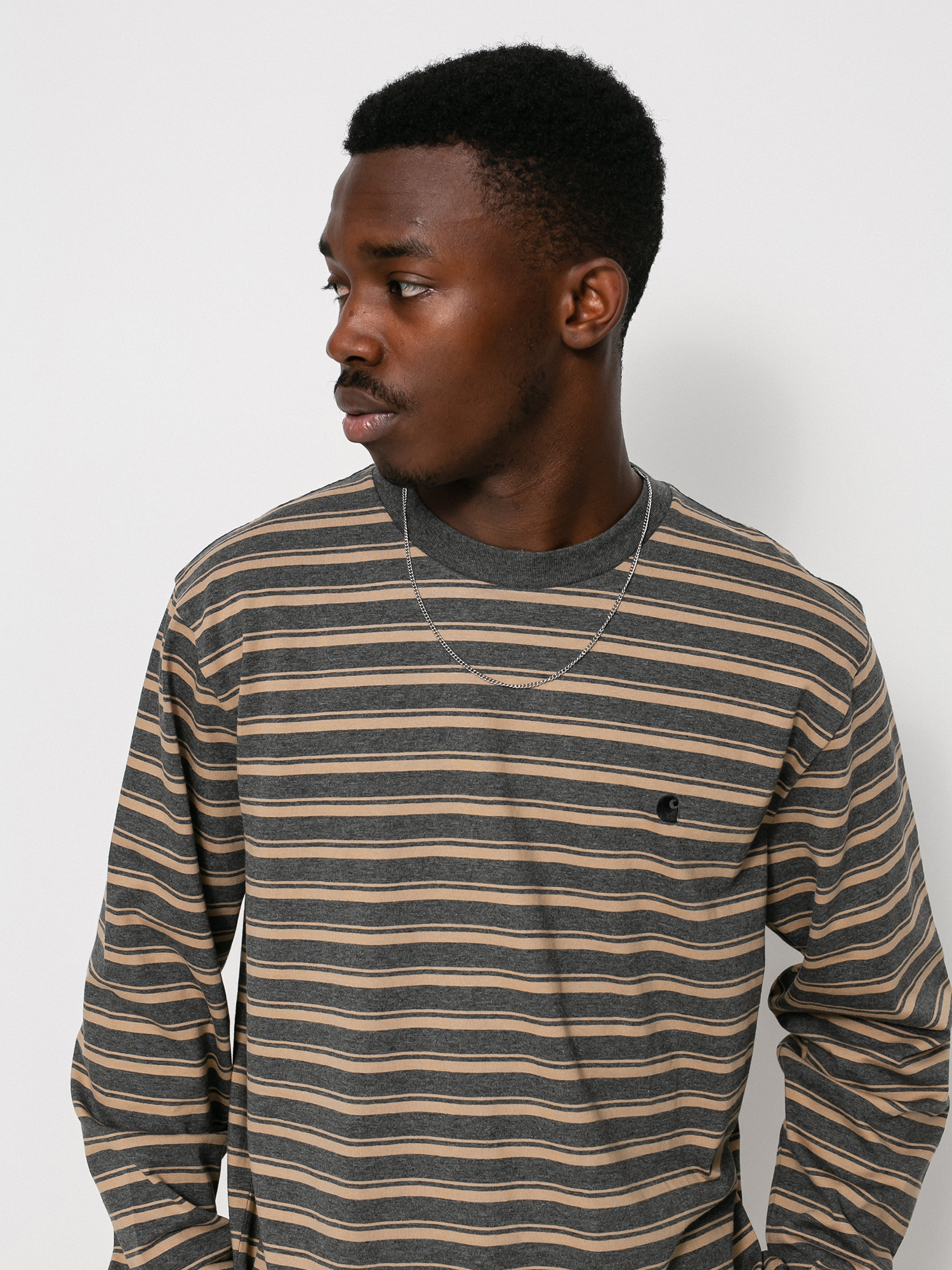Longsleeve Carhartt WIP Gleeson (gleeson stripe/nomad/stormcloud heather)