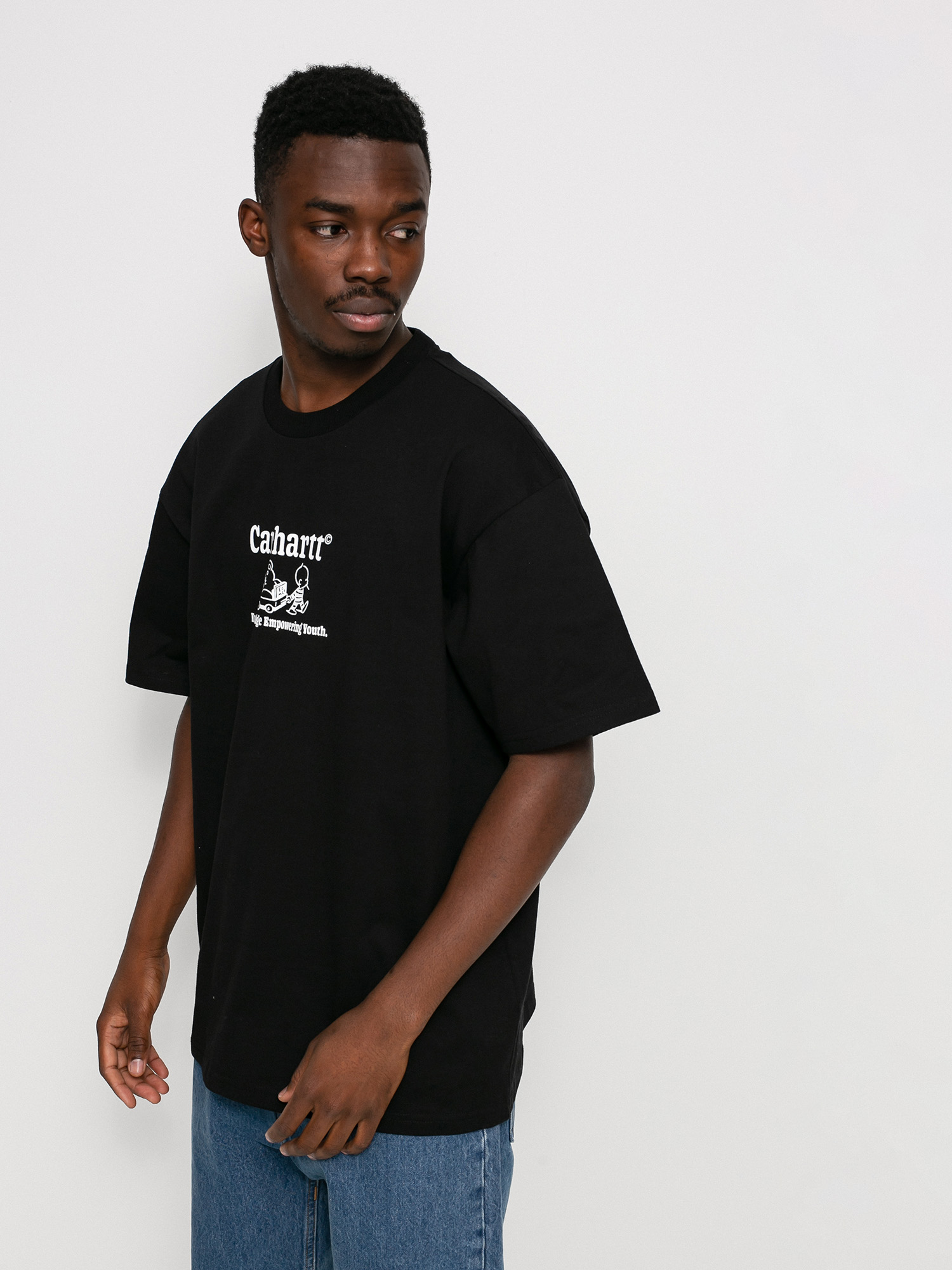 T-shirt Carhartt WIP Schools Out (black/white)