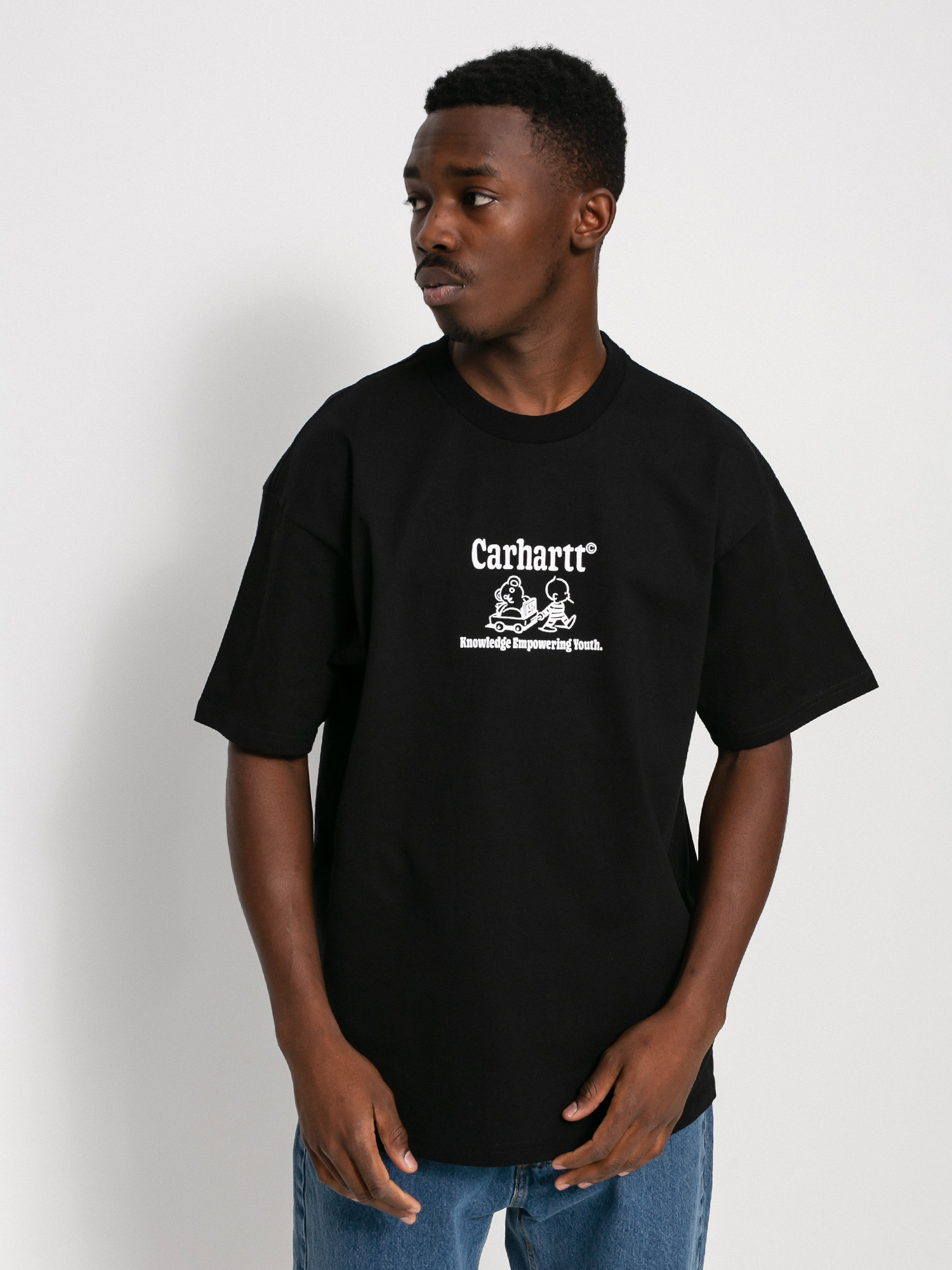 T-shirt Carhartt WIP Schools Out (black/white)