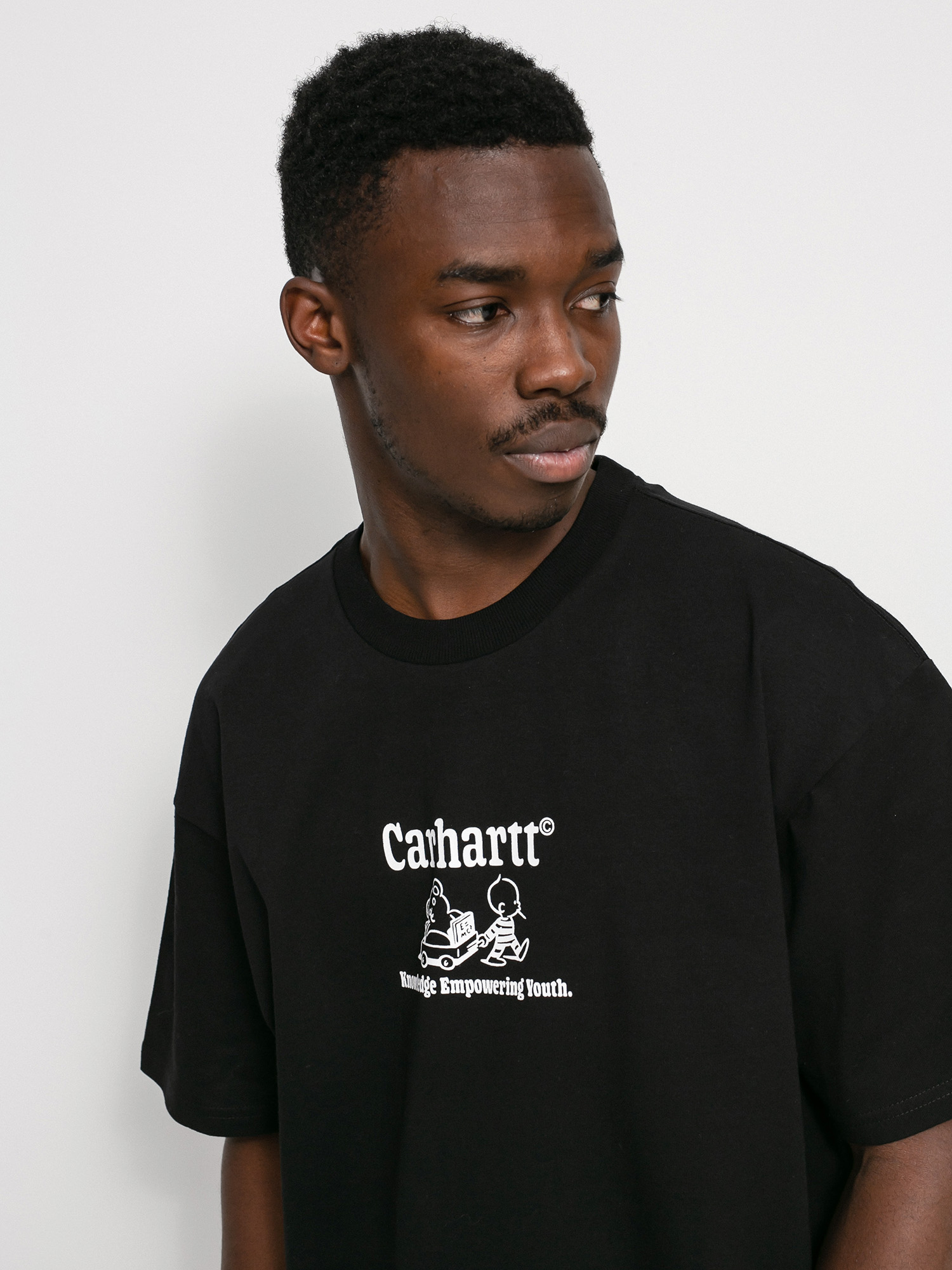T-shirt Carhartt WIP Schools Out (black/white)