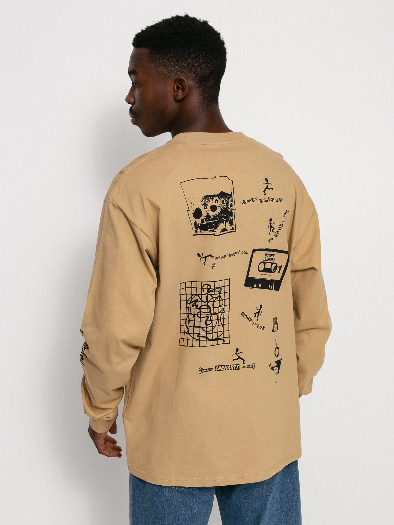 Longsleeve Carhartt WIP Scramble (dusty h brown/black)