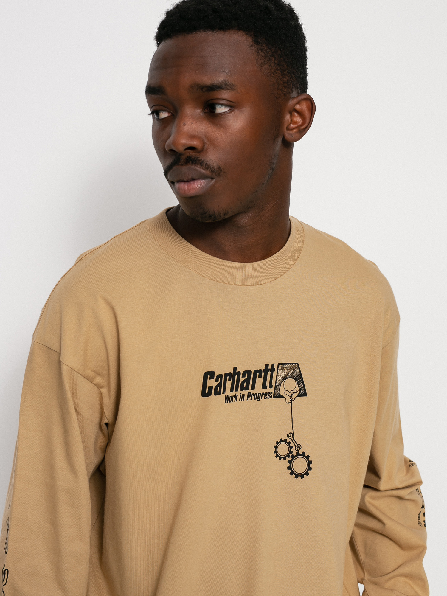 Longsleeve Carhartt WIP Scramble (dusty h brown/black)