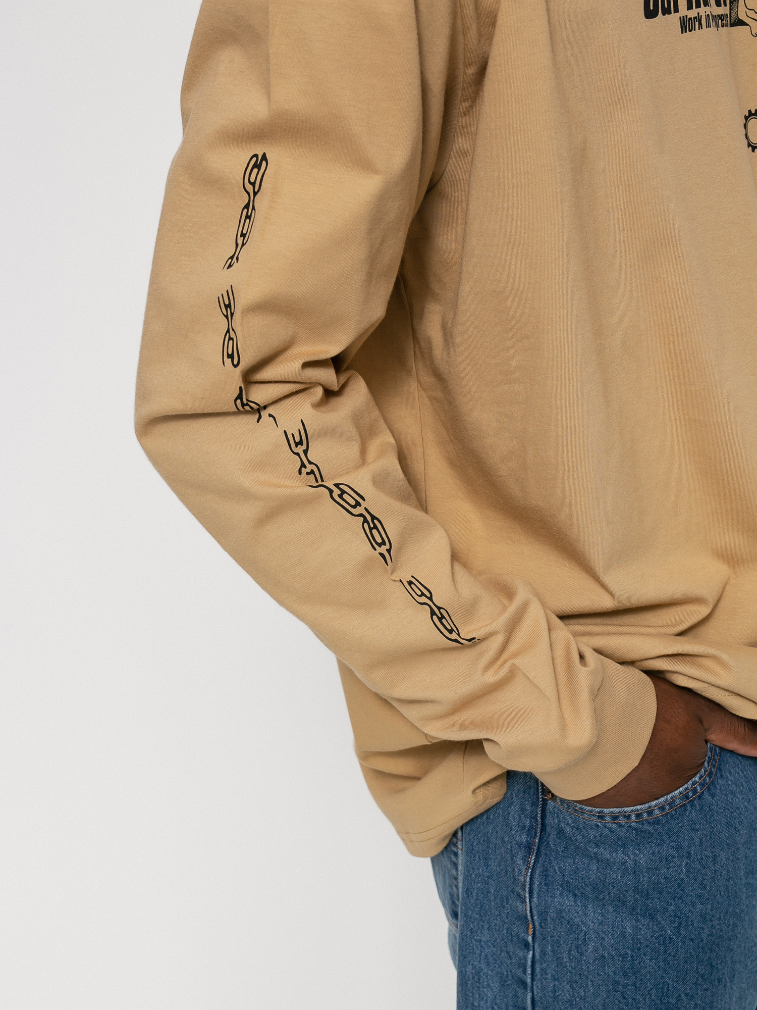 Longsleeve Carhartt WIP Scramble (dusty h brown/black)