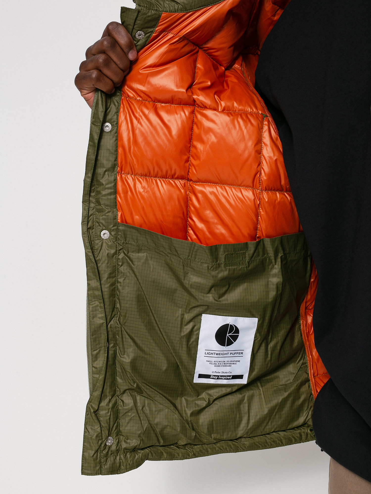 Kurtka Polar Skate Lightweight Puffer (army green)