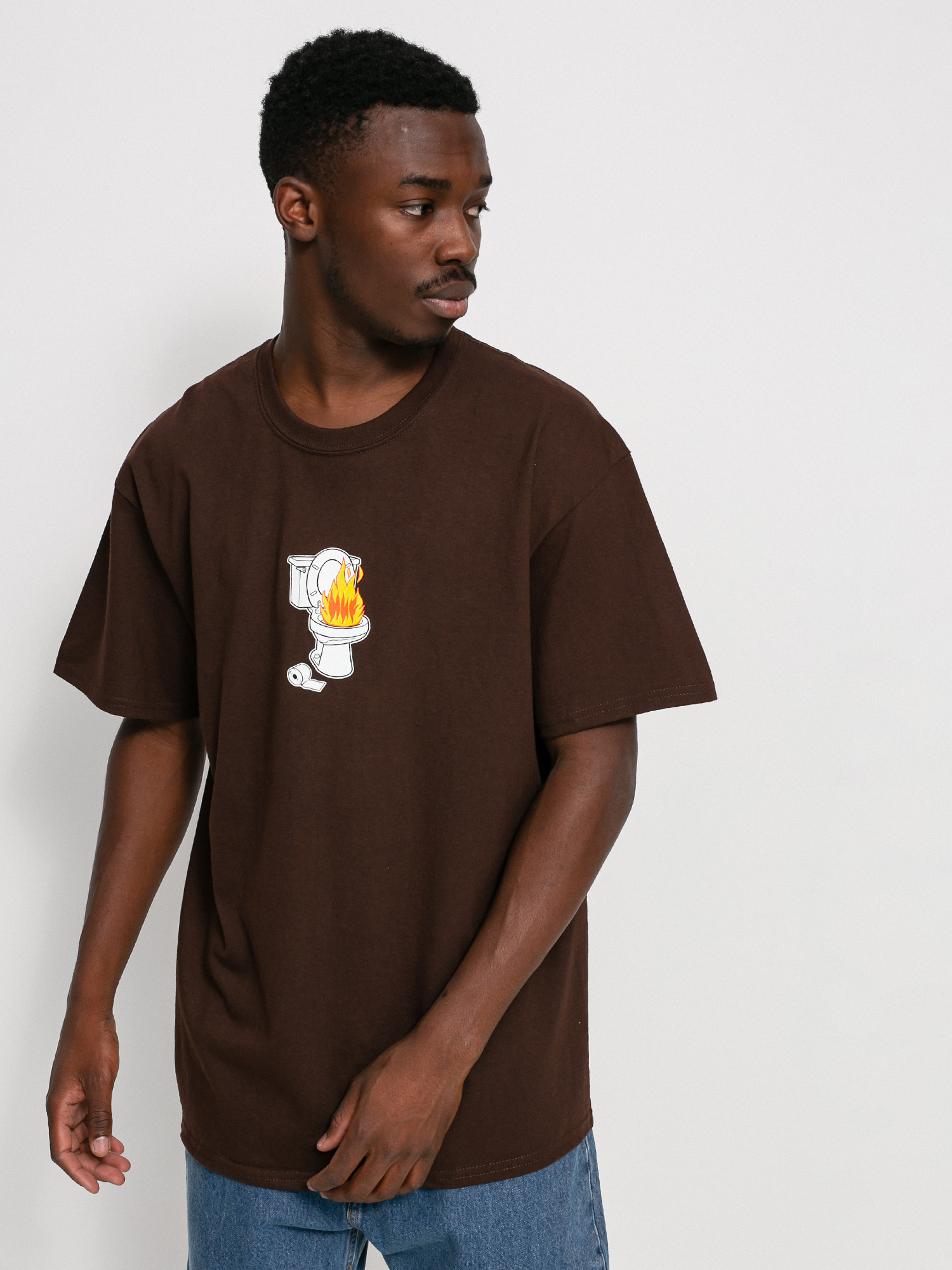 T-shirt HUF Hot Shit (chocolate brown)