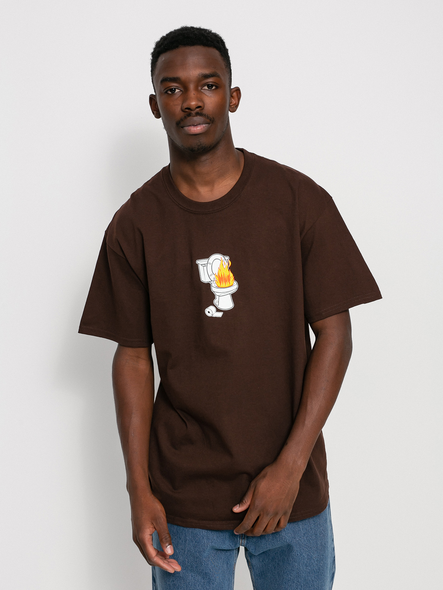 T-shirt HUF Hot Shit (chocolate brown)