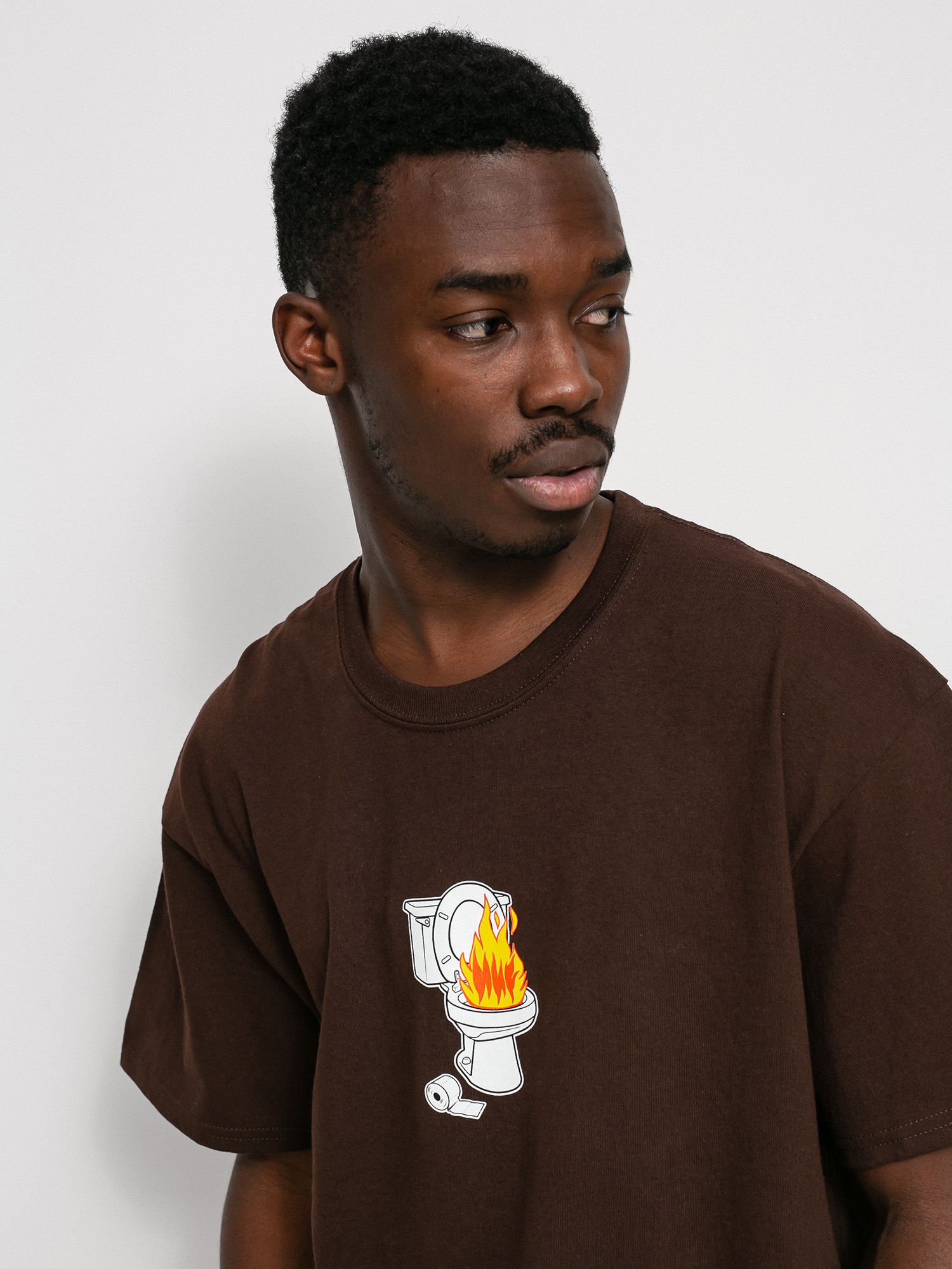 T-shirt HUF Hot Shit (chocolate brown)