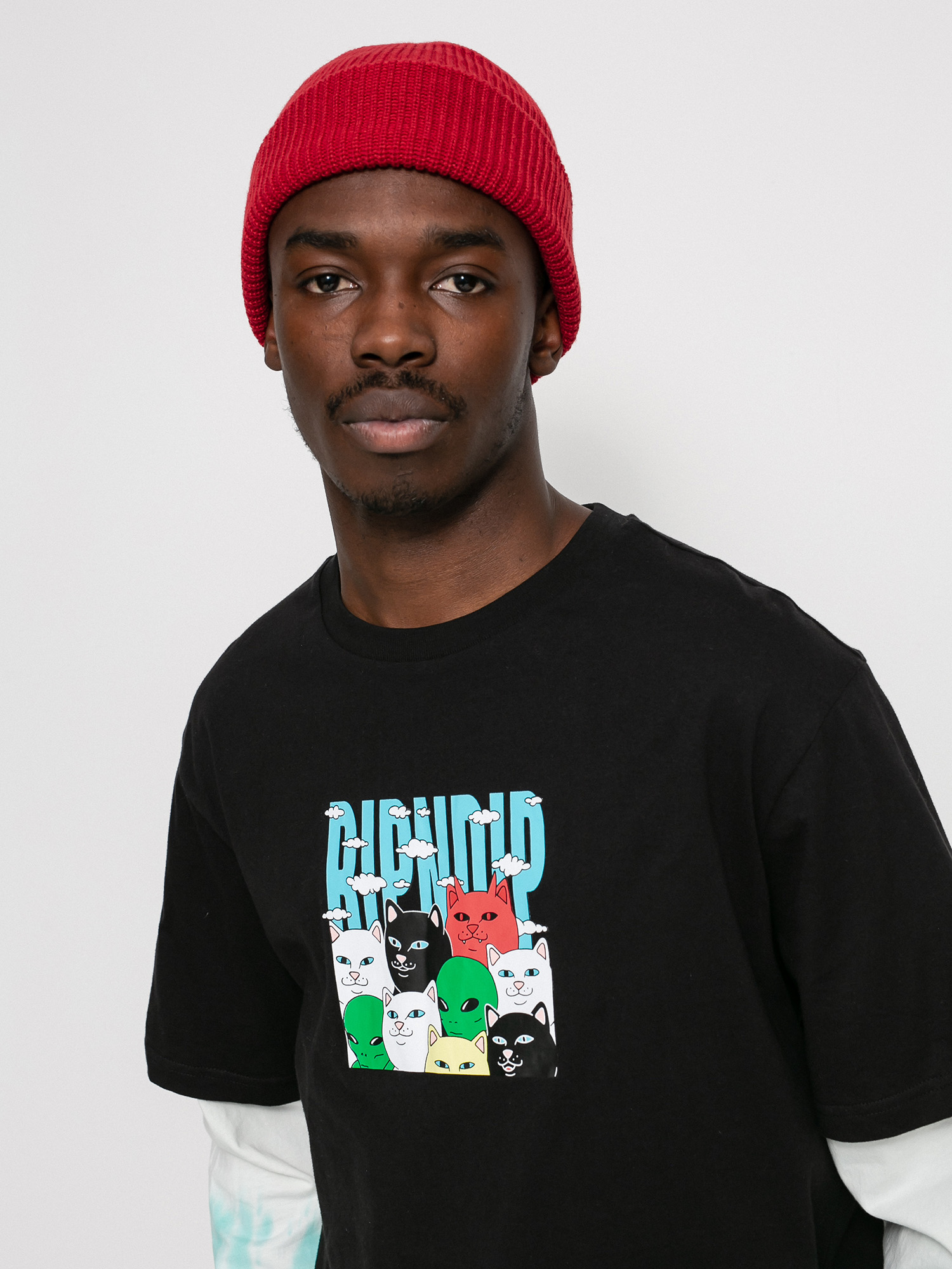 Longsleeve RipNDip Bunched Up (black/tie dye)