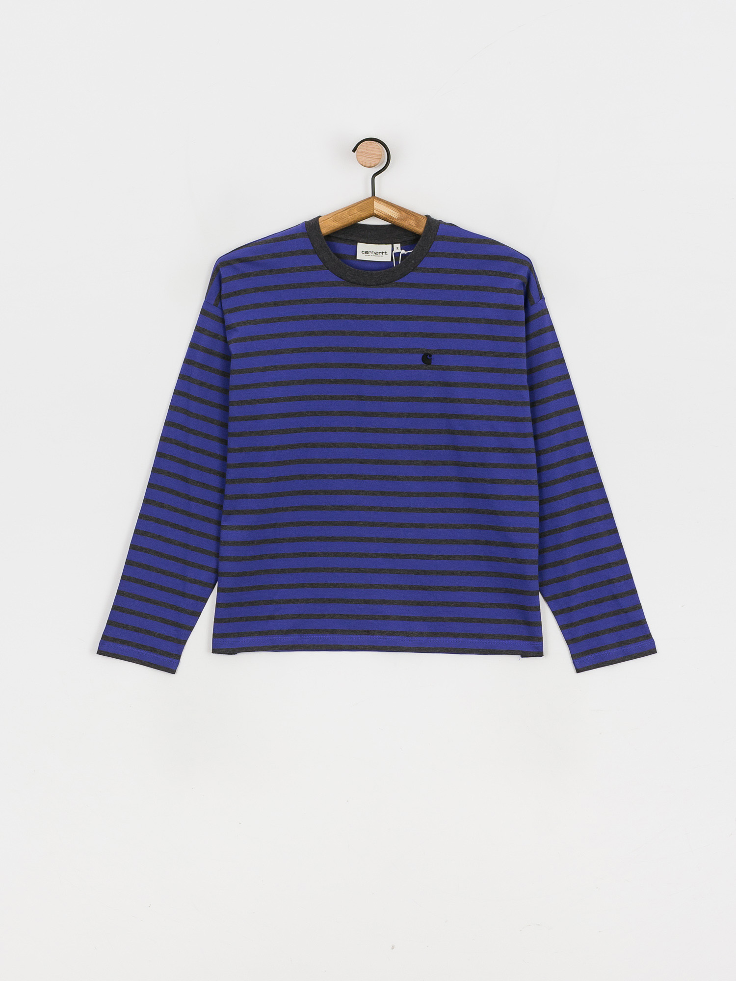 Longsleeve Carhartt WIP Robie Wmn (robie stripe/razzmic/stormcloud heather)