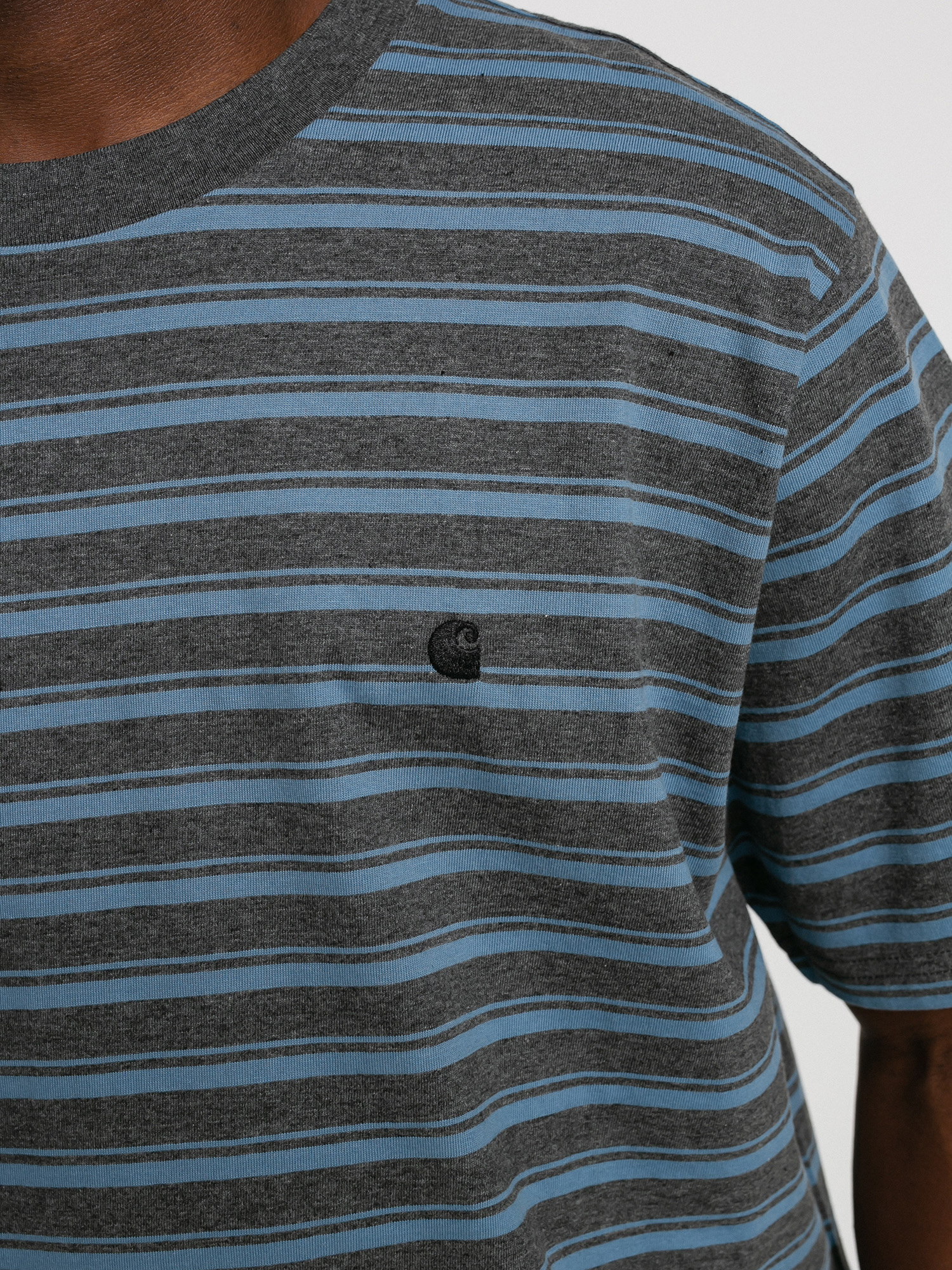 T-shirt Carhartt WIP Gleeson (gleeson stripe/icy water/stormcloud heather)