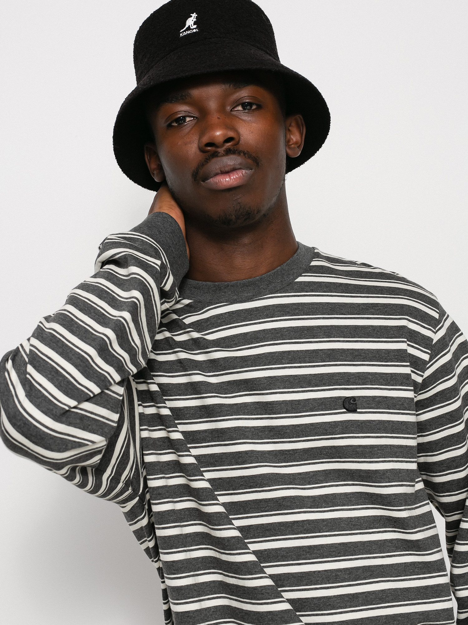 Longsleeve Carhartt WIP Gleeson (gleeson stripe/wax/stormcloud heather)