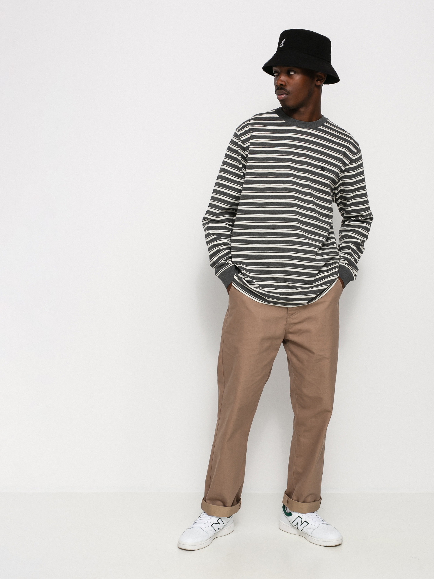 Longsleeve Carhartt WIP Gleeson (gleeson stripe/wax/stormcloud heather)