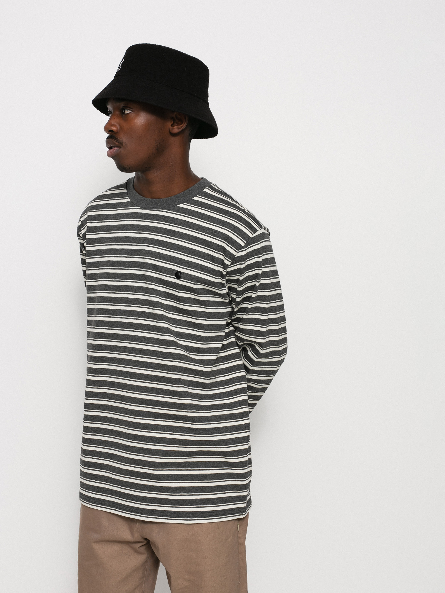 Longsleeve Carhartt WIP Gleeson (gleeson stripe/wax/stormcloud heather)