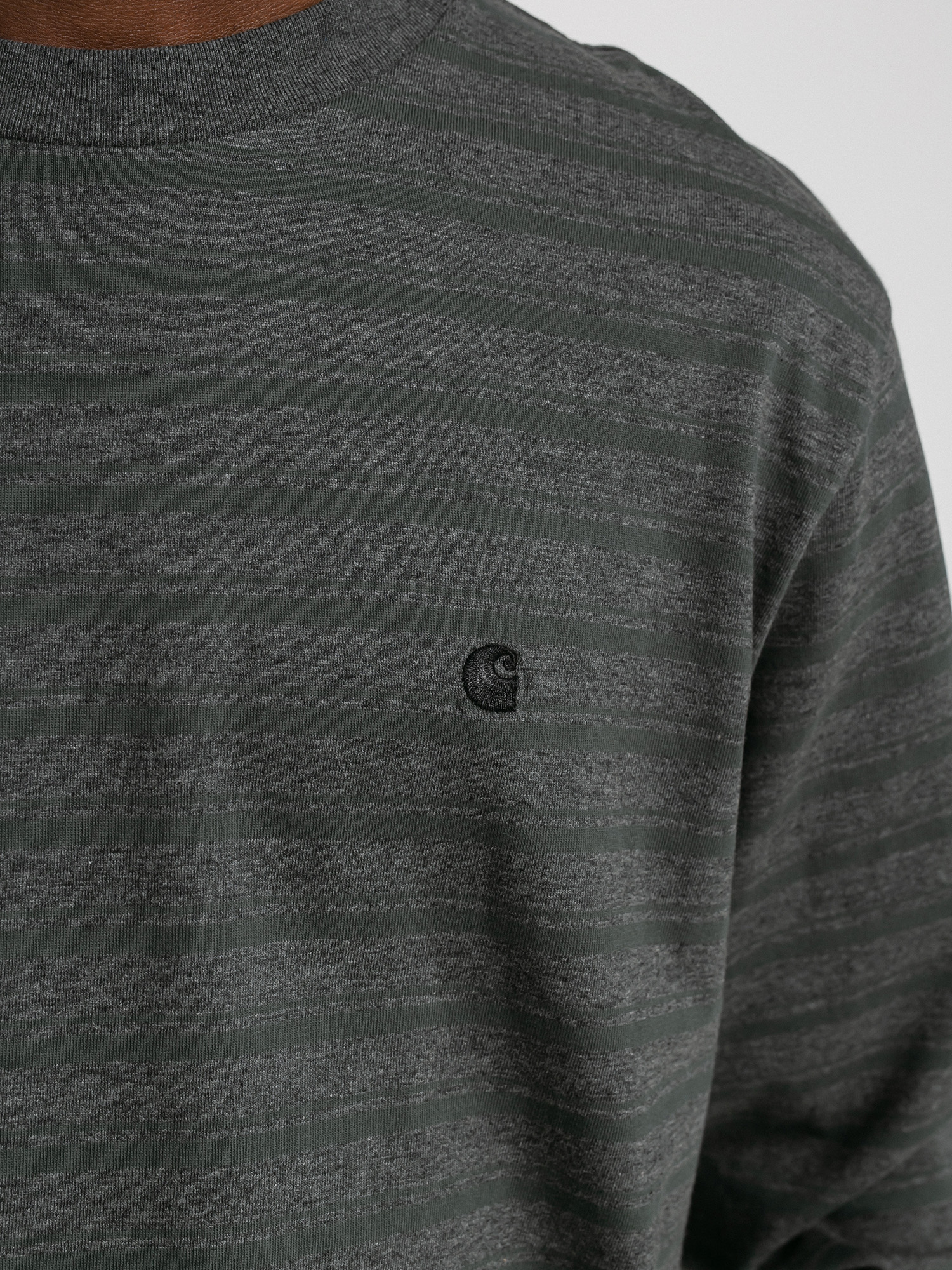Longsleeve Carhartt WIP Gleeson (gleeson stripe/hemlock green/stormcloud heather)