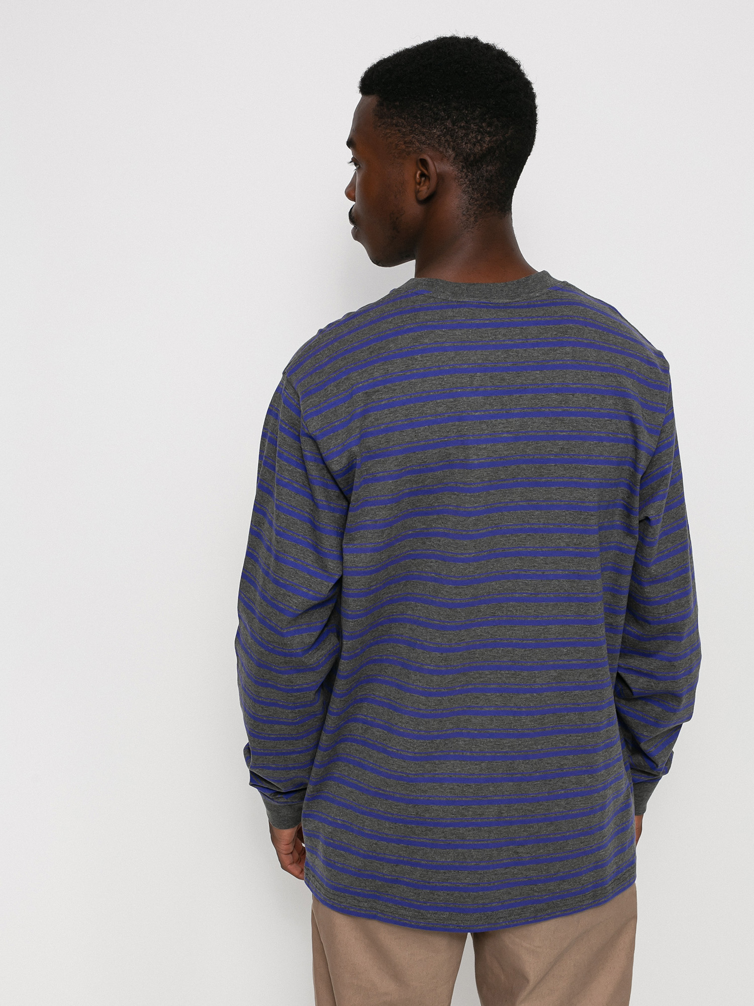 Longsleeve Carhartt WIP Gleeson (gleeson stripe/razzmic/stormcloud heather)