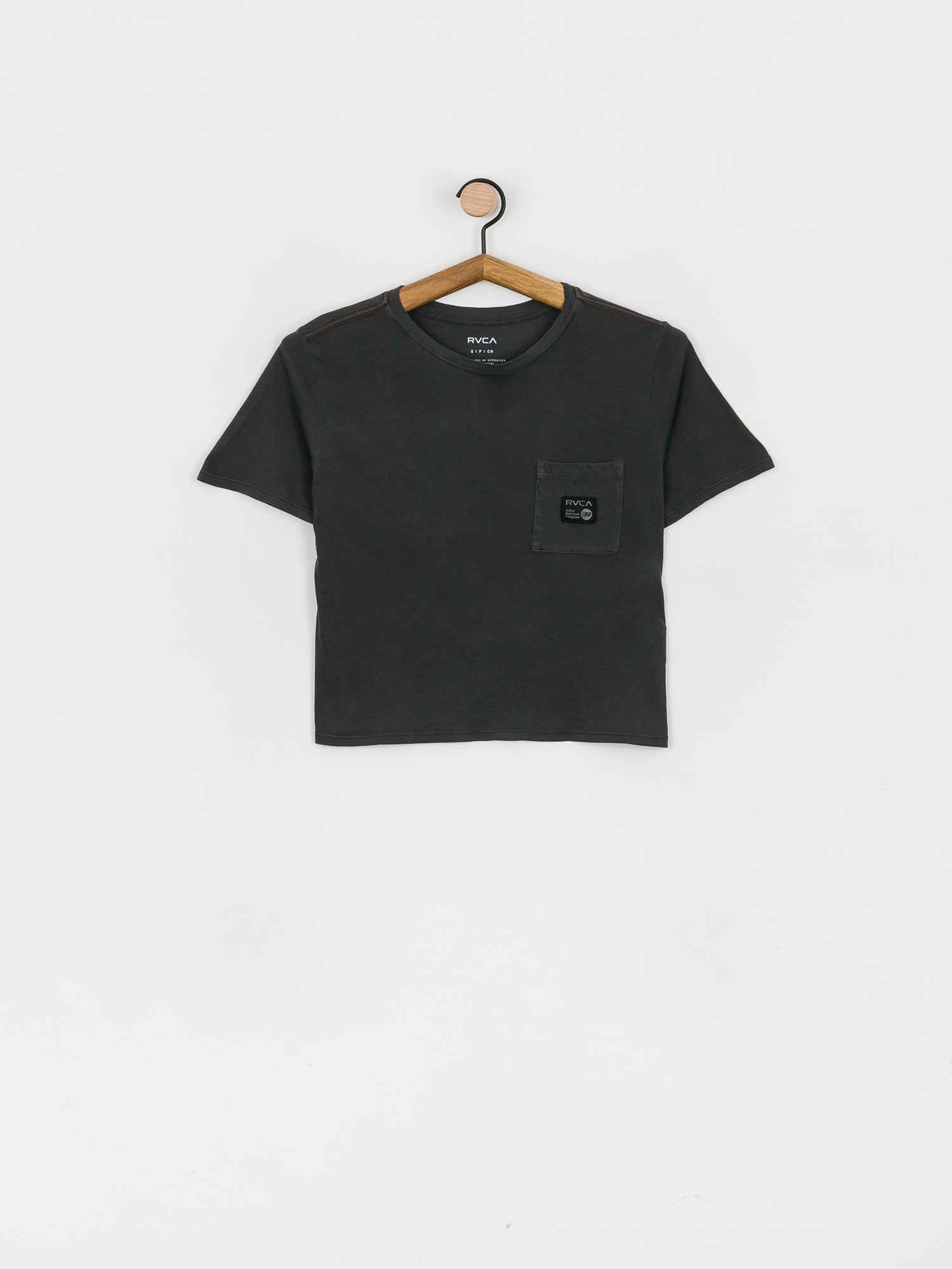T-shirt RVCA Leines Tigerface Wmn (washed black)