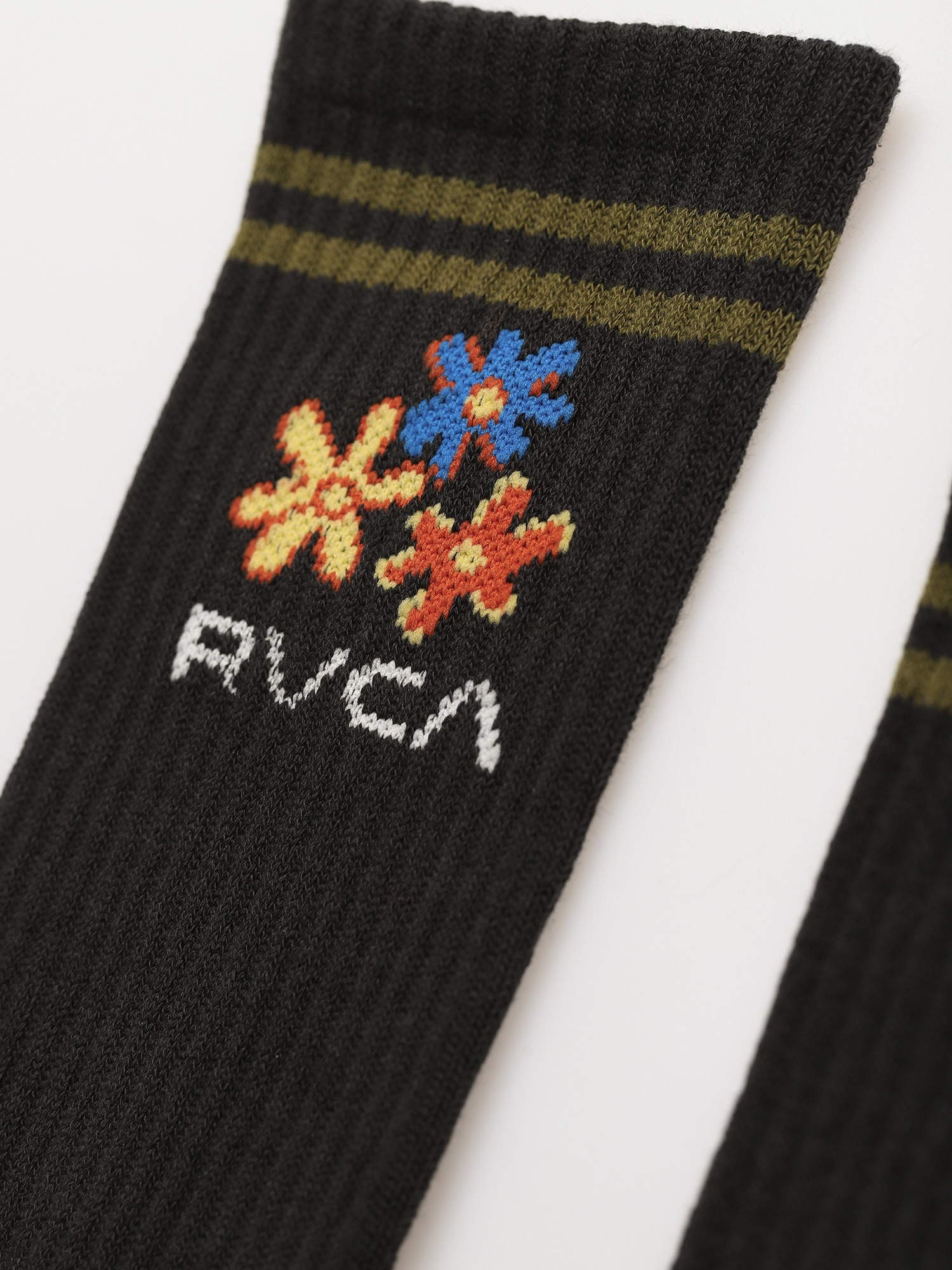 Skarpetki RVCA Mel G Crew Socks (pirate black)
