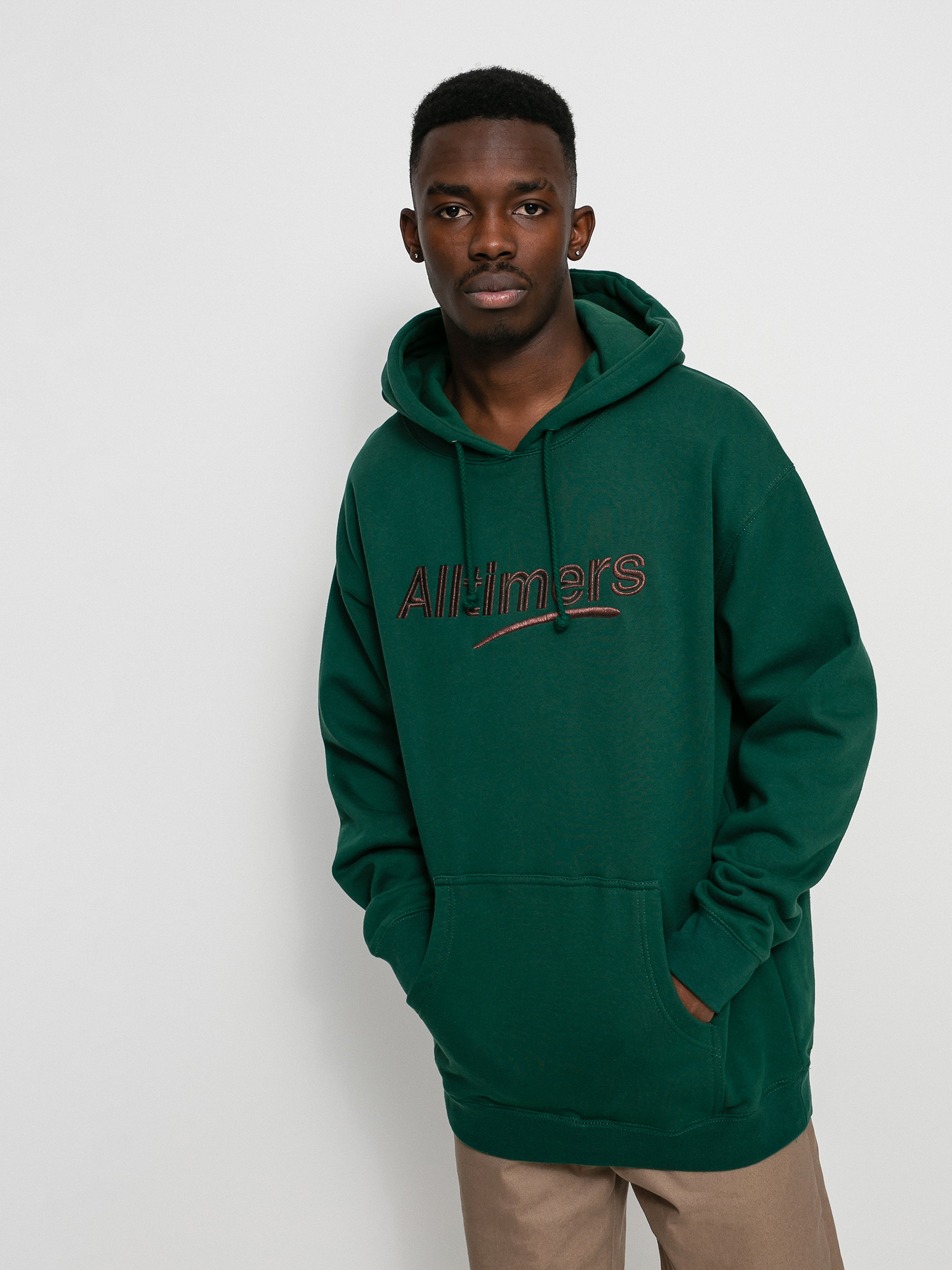 Bluza z kapturem Alltimers Estate Embroidered HD (green/bronze)