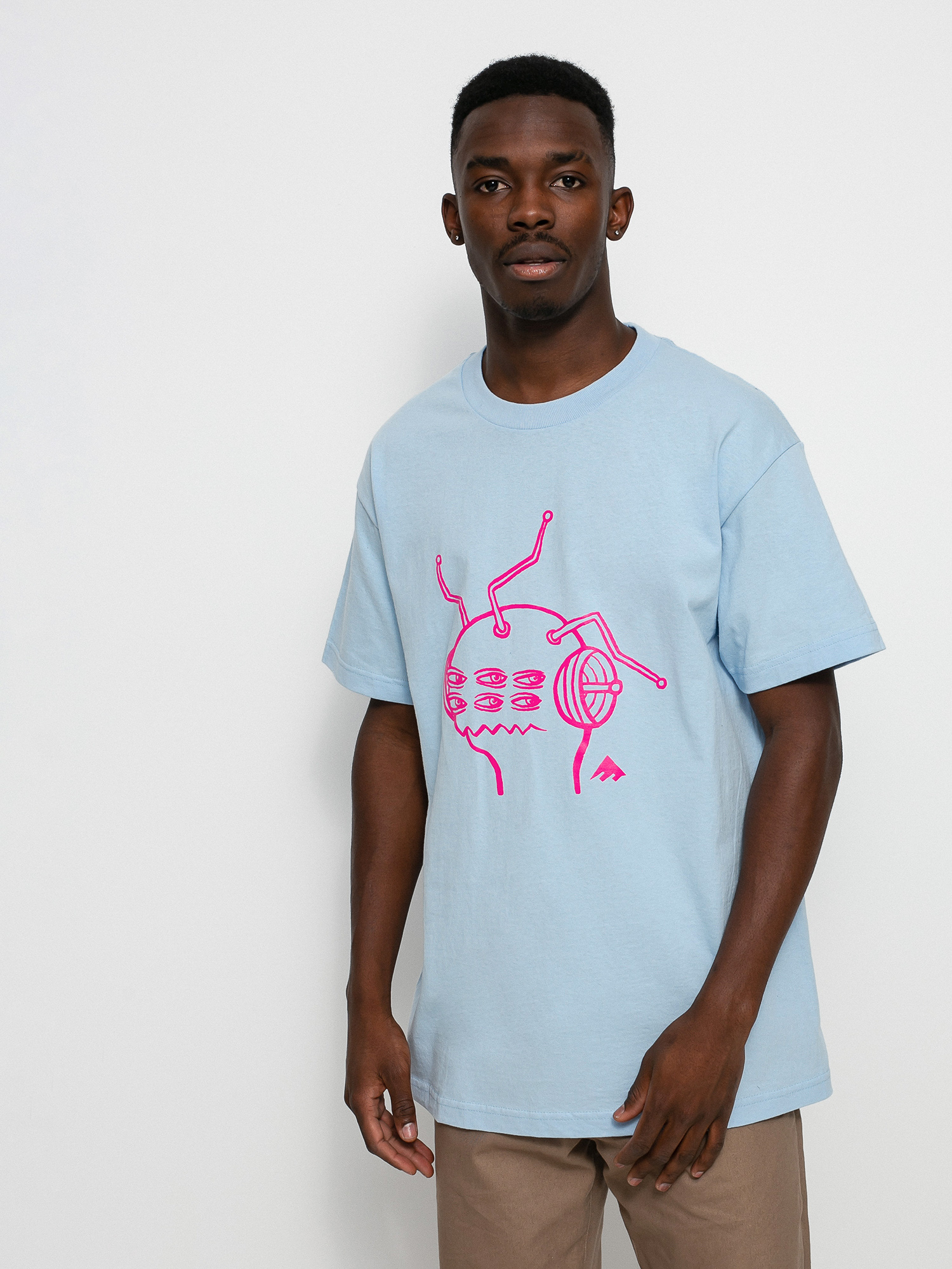T-shirt Emerica X Toy Machine Antenna (light blue)