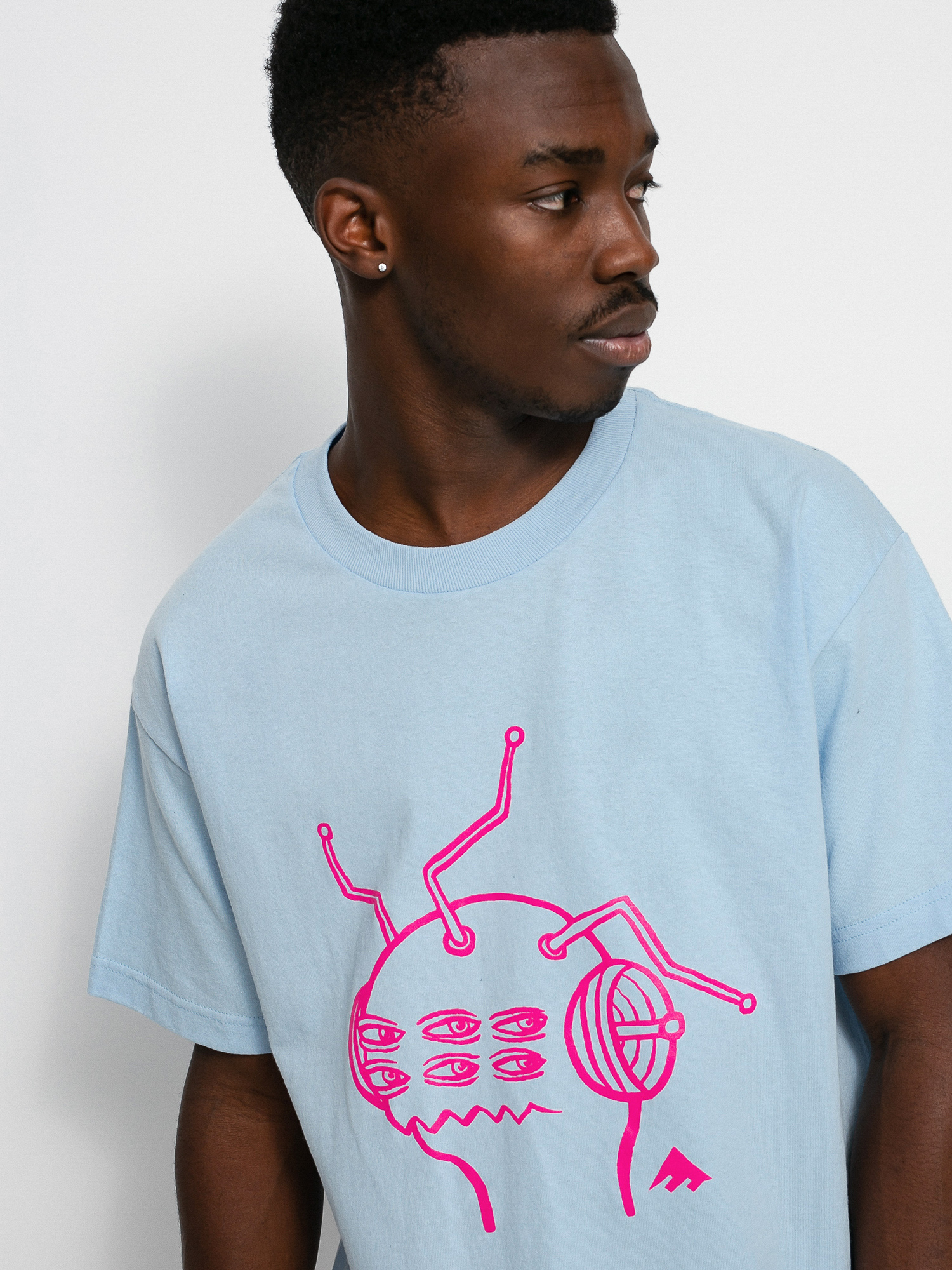 T-shirt Emerica X Toy Machine Antenna (light blue)