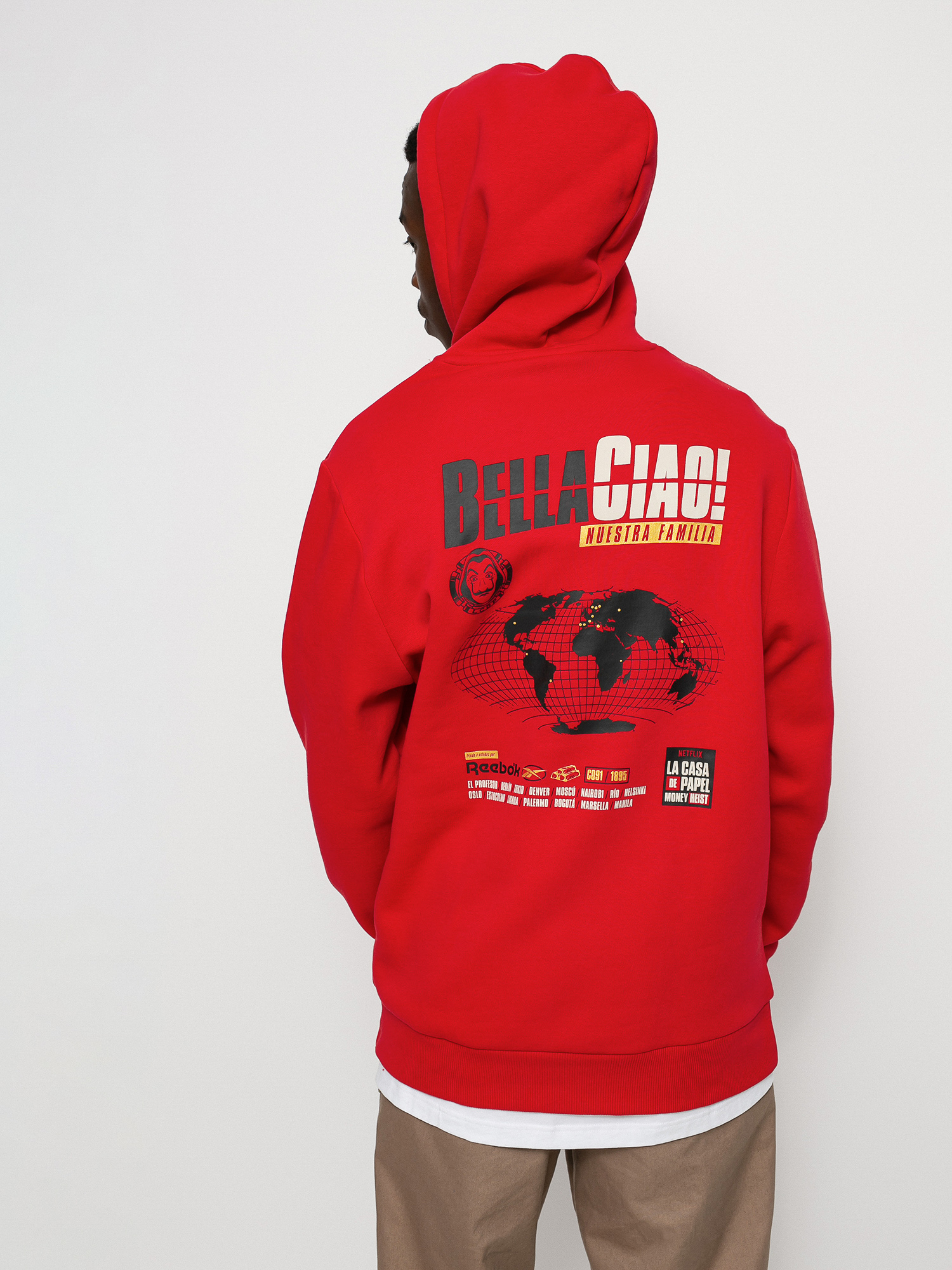 Bluza z kapturem Reebok La Casa De Papel HD (vecred)