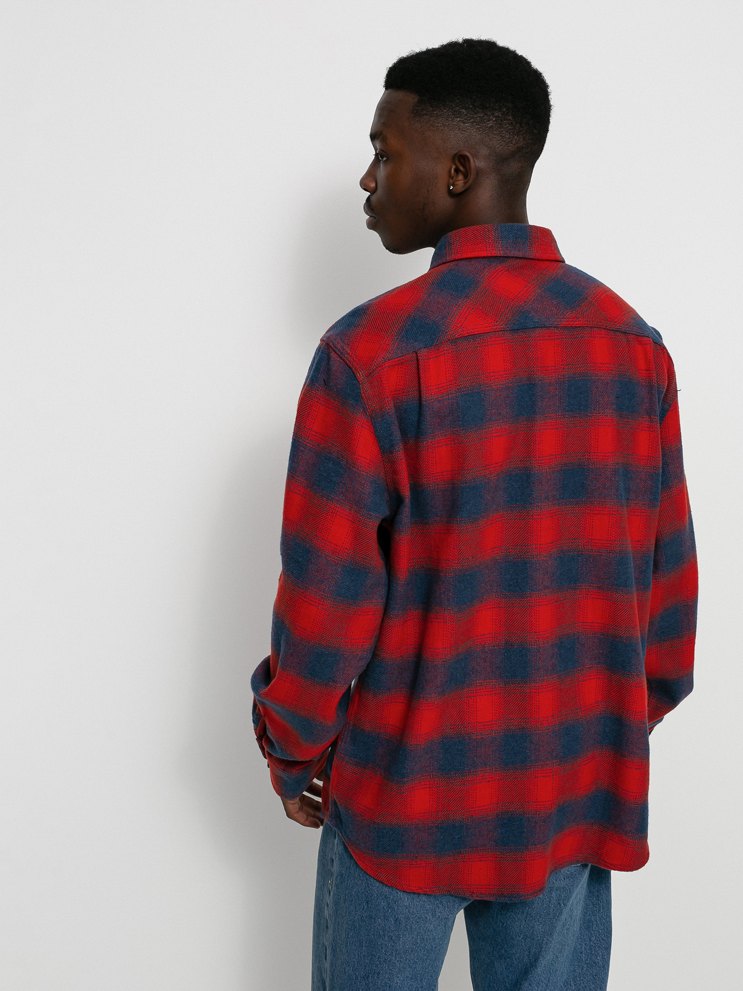 Koszula Brixton Bowery Flannel Ls (aurora red)