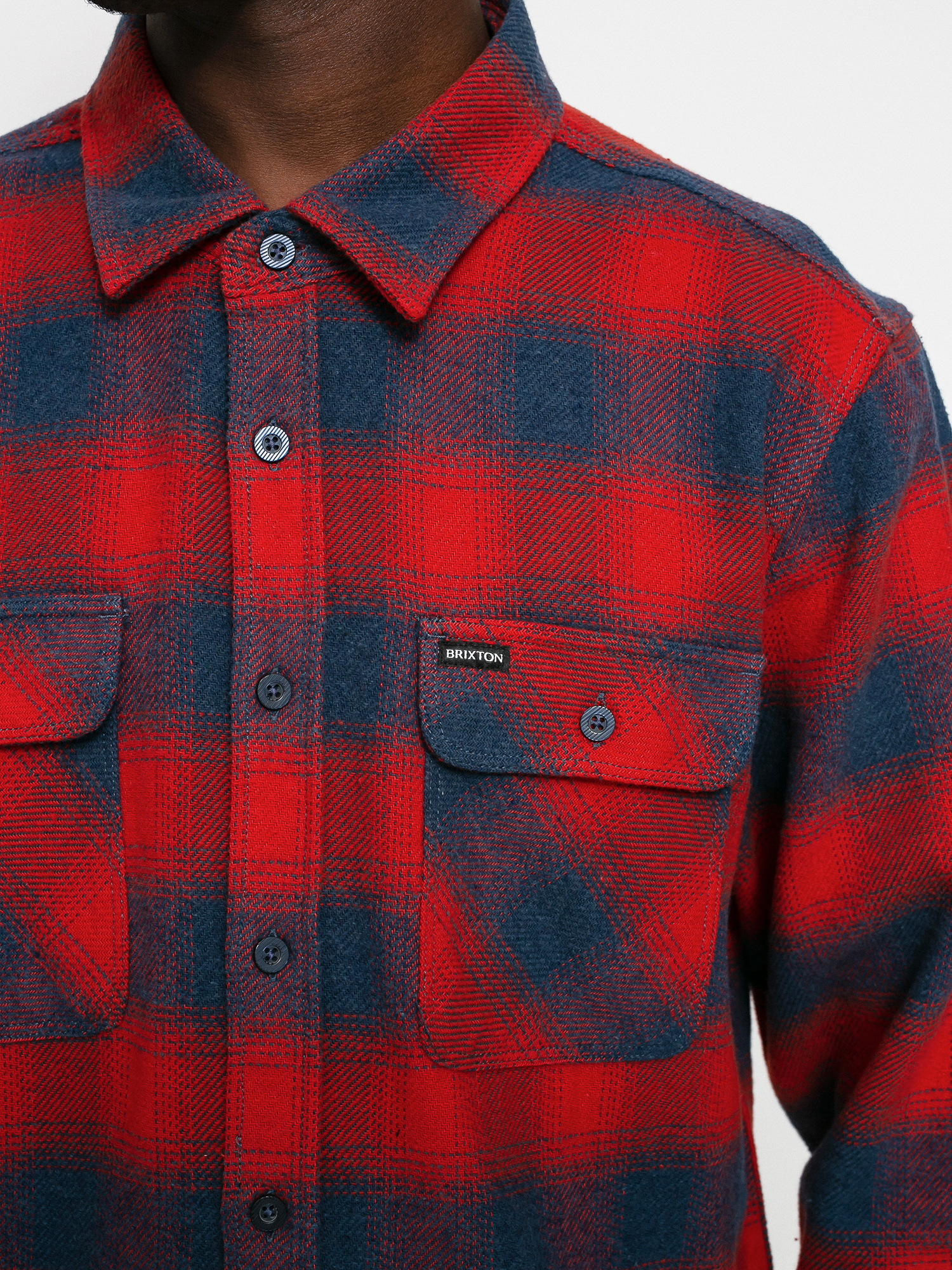 Koszula Brixton Bowery Flannel Ls (aurora red)
