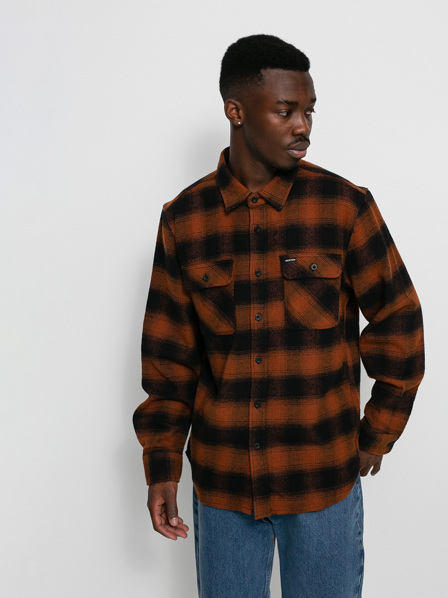 Koszula Brixton Bowery Flannel Ls (burnt orange)