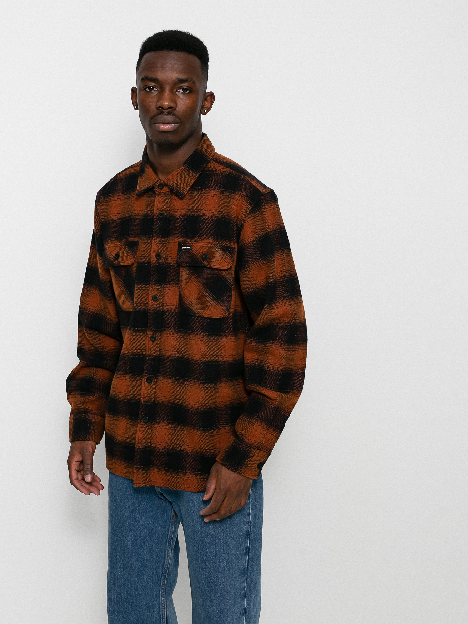Koszula Brixton Bowery Flannel Ls (burnt orange)