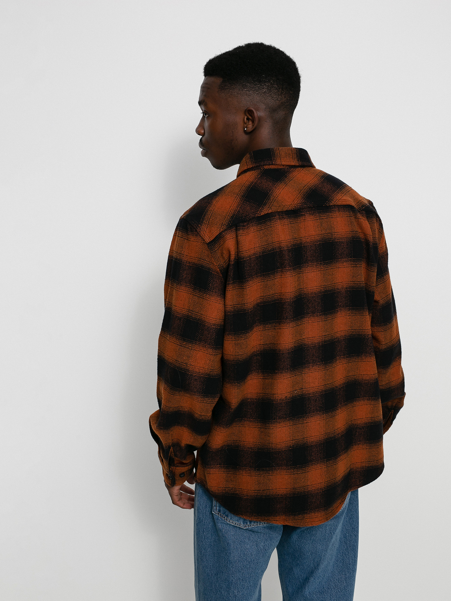 Koszula Brixton Bowery Flannel Ls (burnt orange)