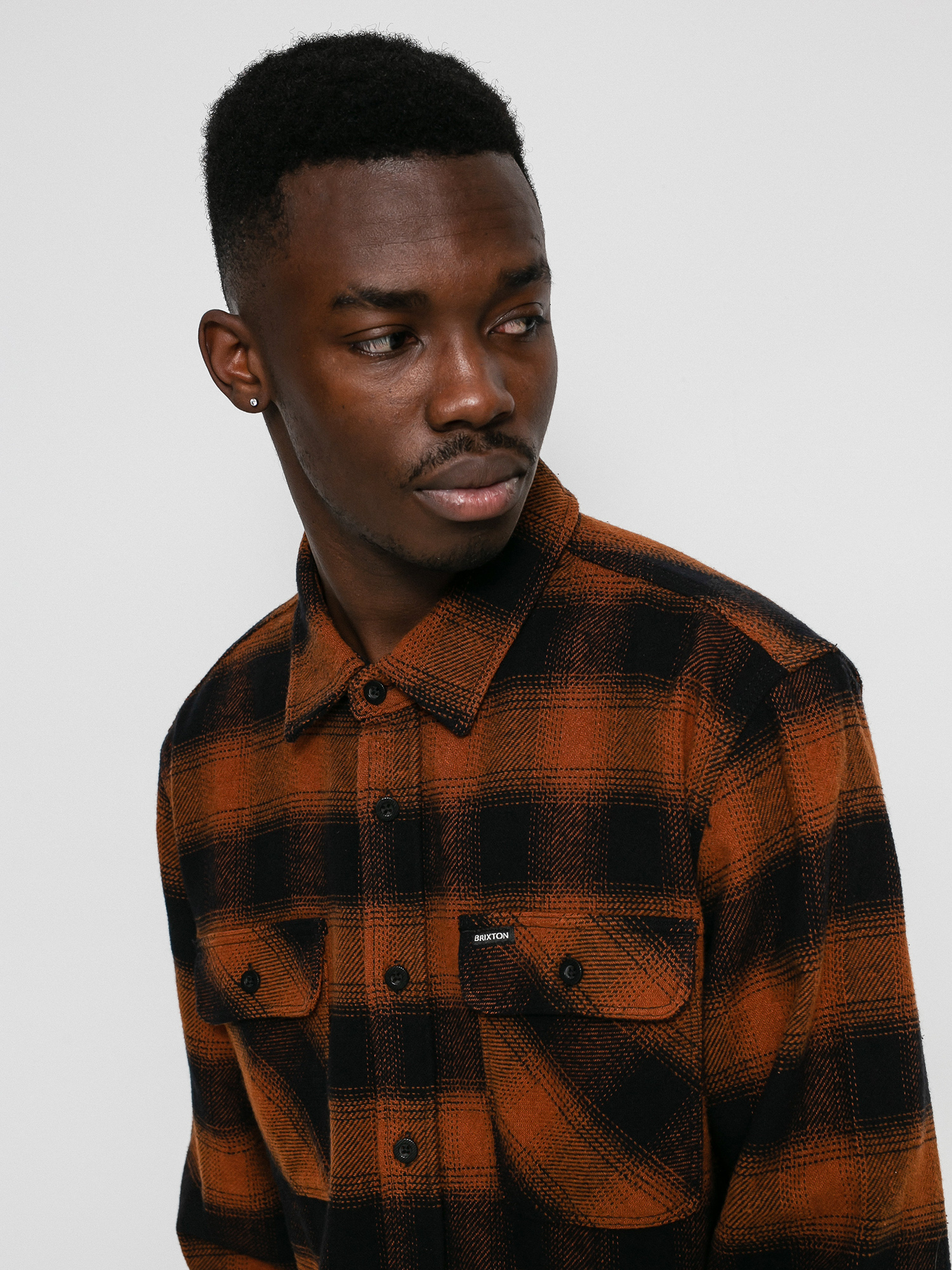 Koszula Brixton Bowery Flannel Ls (burnt orange)
